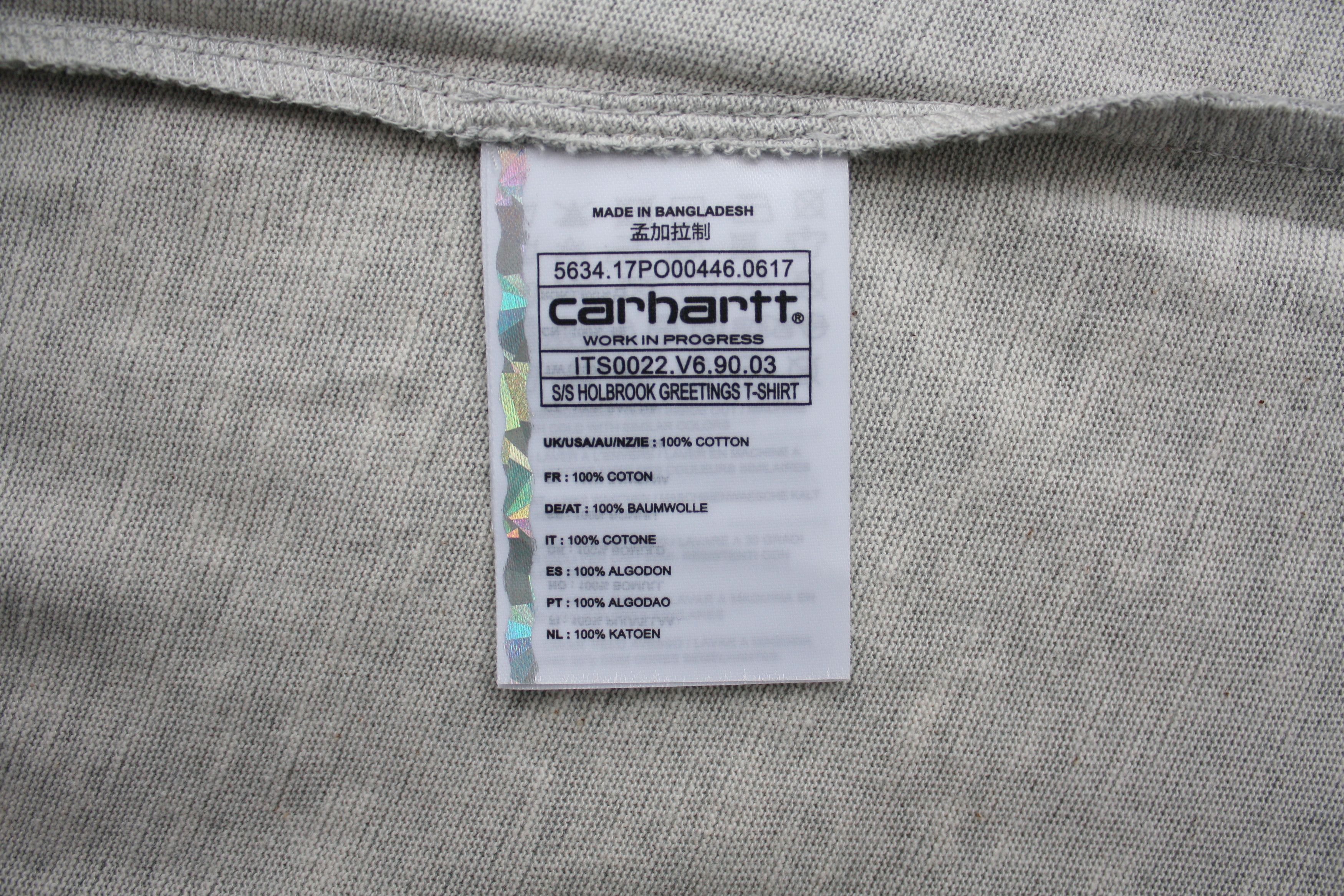 Carhartt Wip NWT Carhartt WIP Holbrook Greetings T-Shirt Grey Size US S / EU 44-46 / 1 - 4 Thumbnail