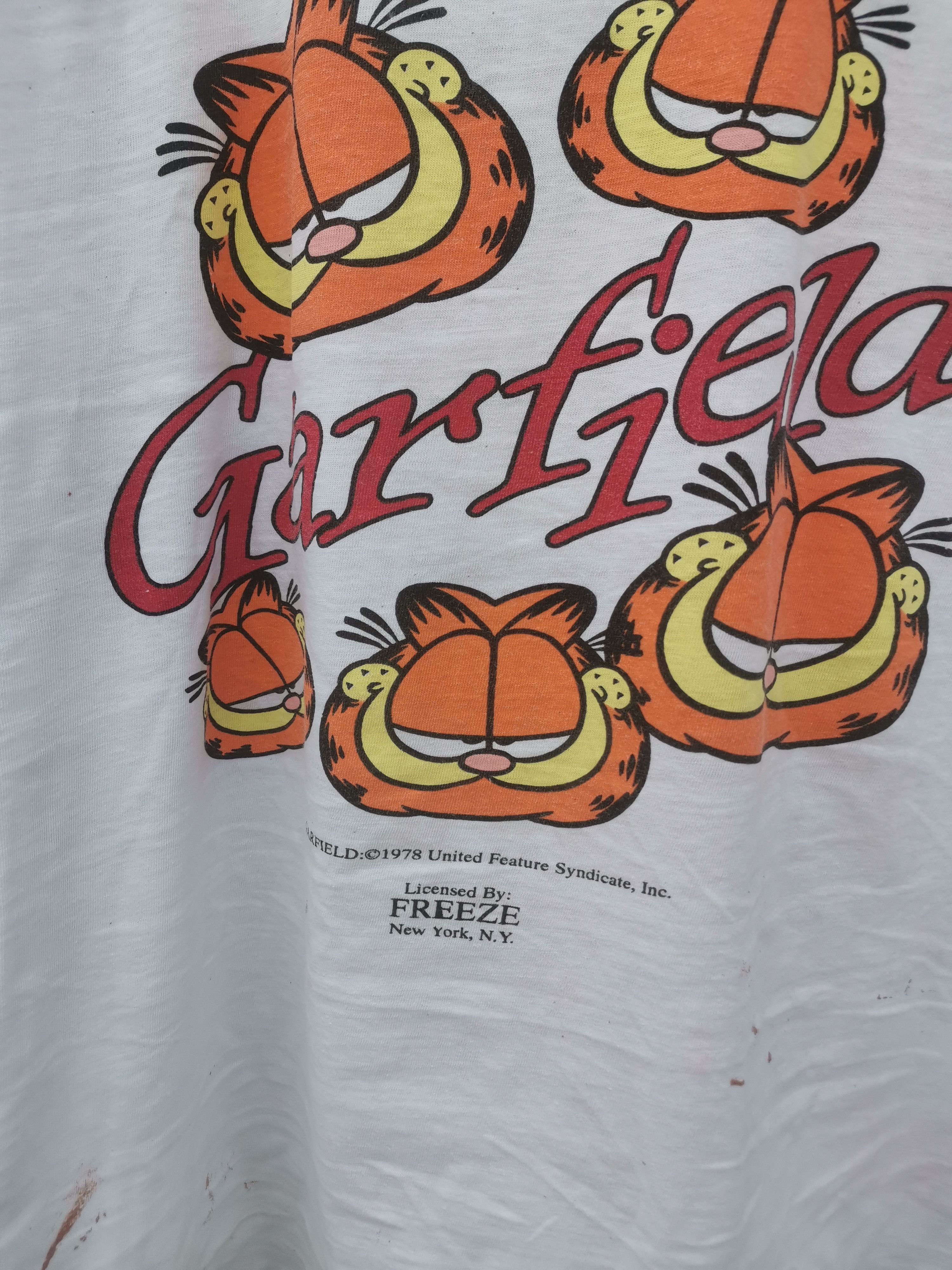 Vintage Vintage 80s Garfield Freeze New York Fullprint Shirt Size US XL / EU 56 / 4 - 4 Thumbnail
