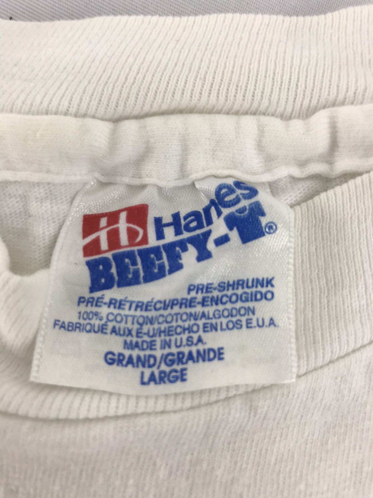 Hanes × Vintage Vintage Uncle Sam Wet My Lips No Brew Taxes Big Logo Tee Size US L / EU 52-54 / 3 - 5 Thumbnail