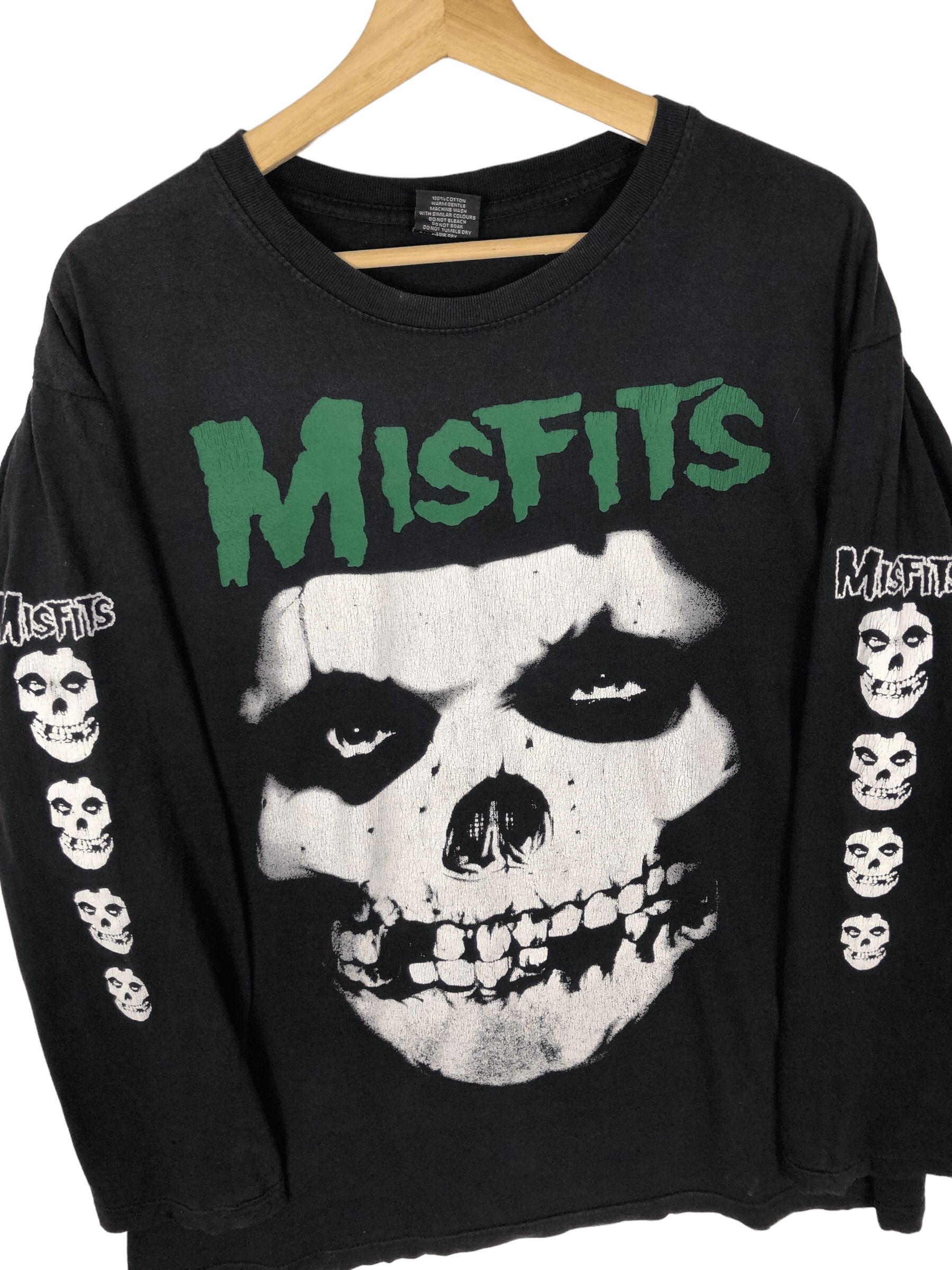 Band Tees RARE🔥VINTAGE Y2K MISFITS BOOTLEG L/S SHIRT Size US L / EU 52-54 / 3 - 5 Thumbnail