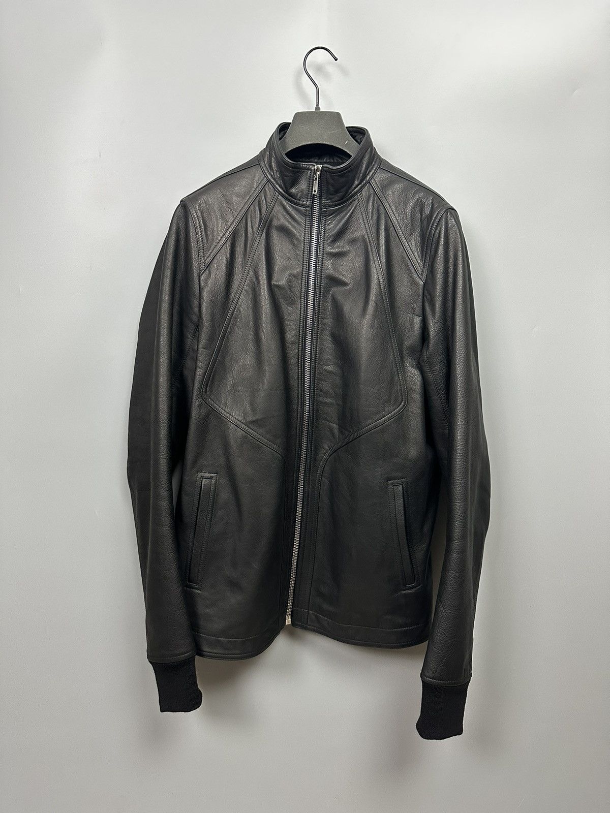 Rick Owens FW18 'SISYPHUS' LCW Intarsia Leather Jacket | Grailed