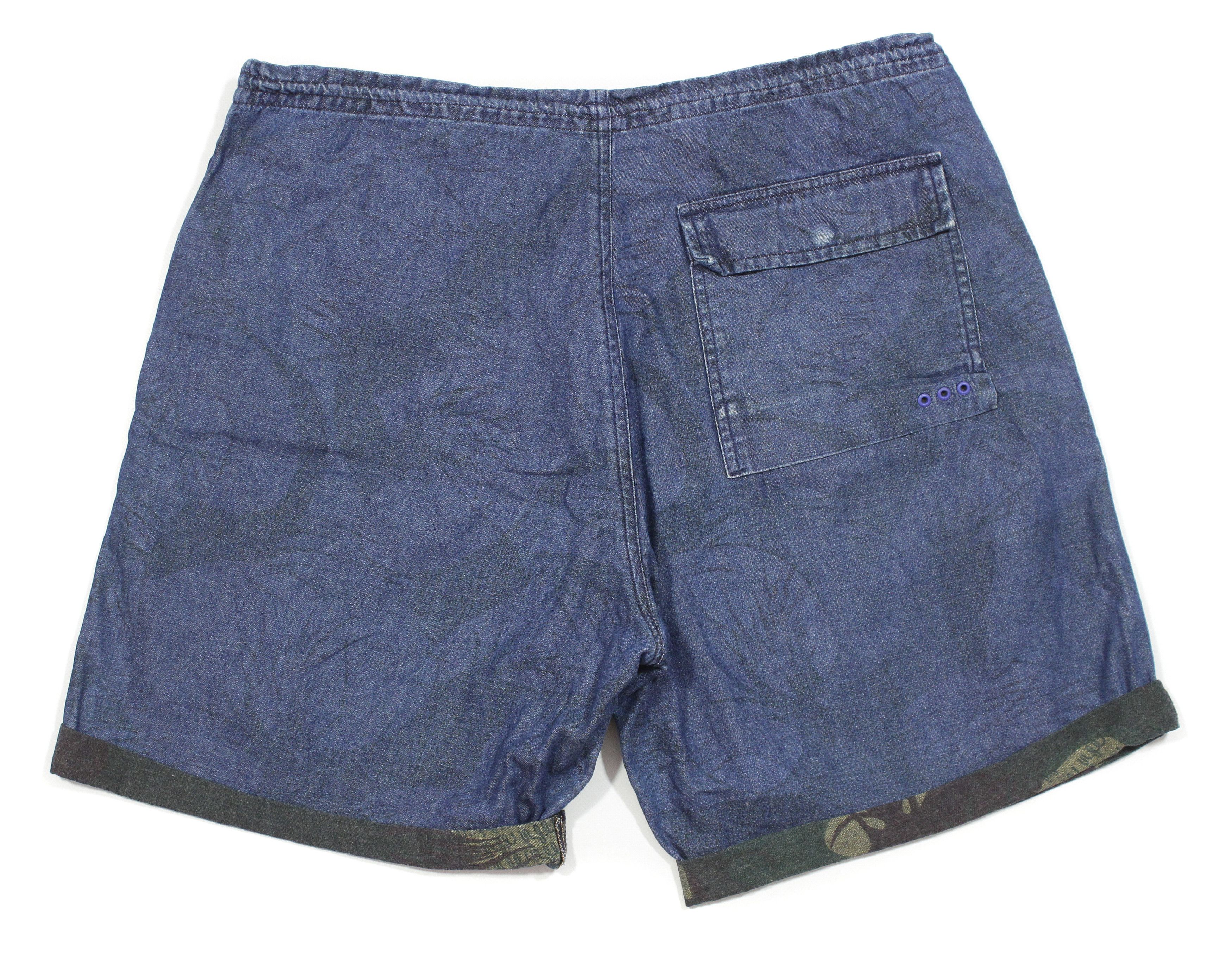 Maharishi 00S 14Oz Denim Printed Cut Off Shorts Vintage L Size Size US 34 / EU 50 - 2 Thumbnail