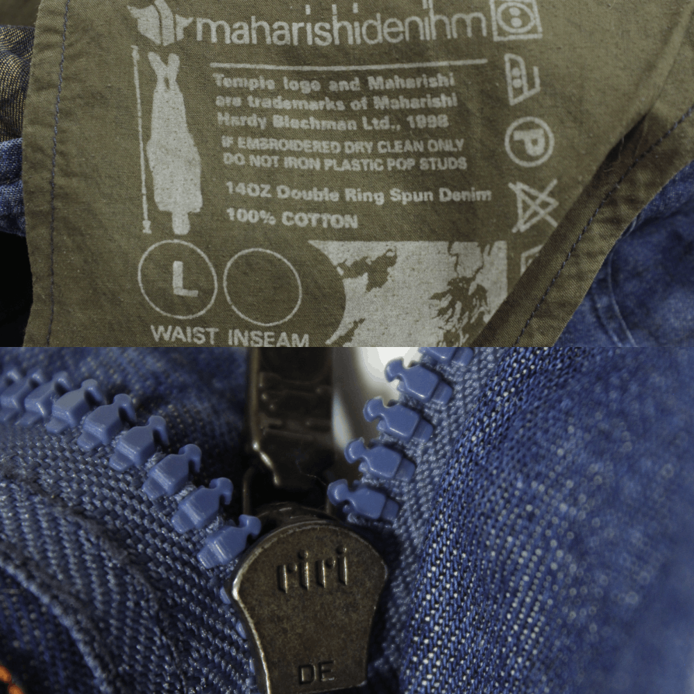 Maharishi 00S 14Oz Denim Printed Cut Off Shorts Vintage L Size Size US 34 / EU 50 - 7 Thumbnail