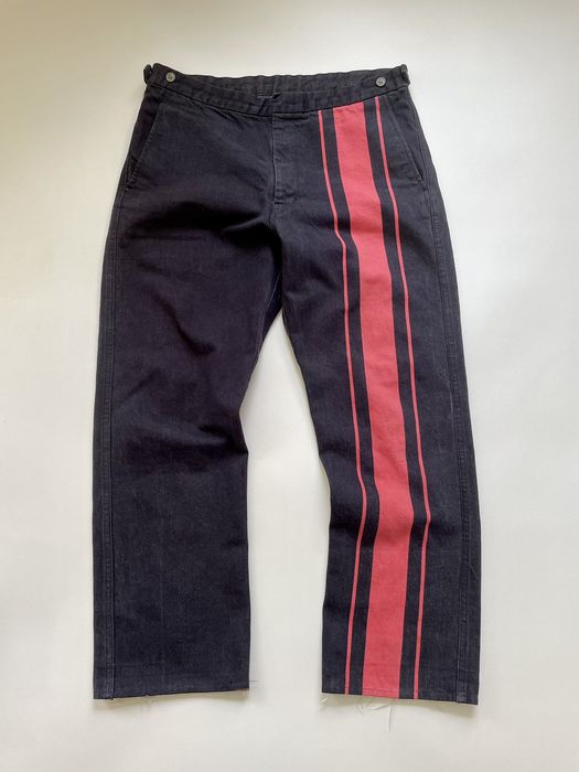 Balenciaga pants red sales stripe