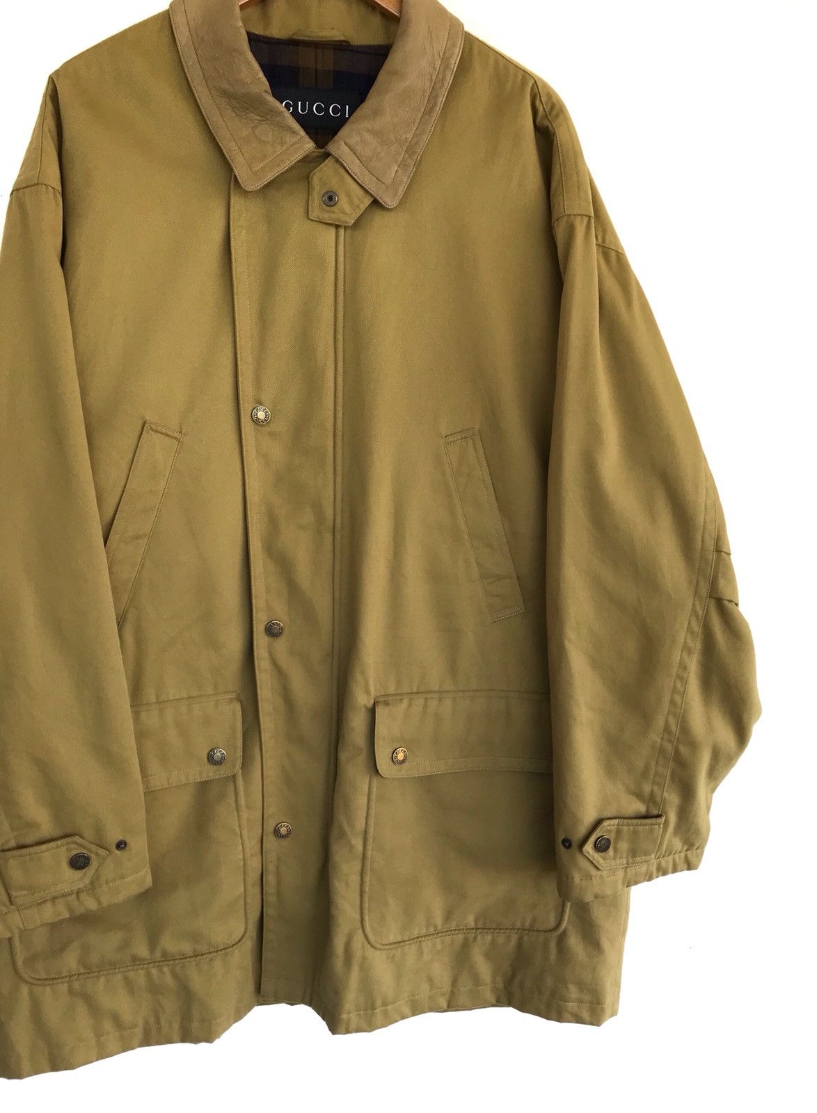 Gucci Vintage Gucci Italy Luxury Long Jacket Size US XL / EU 56 / 4 - 5 Thumbnail