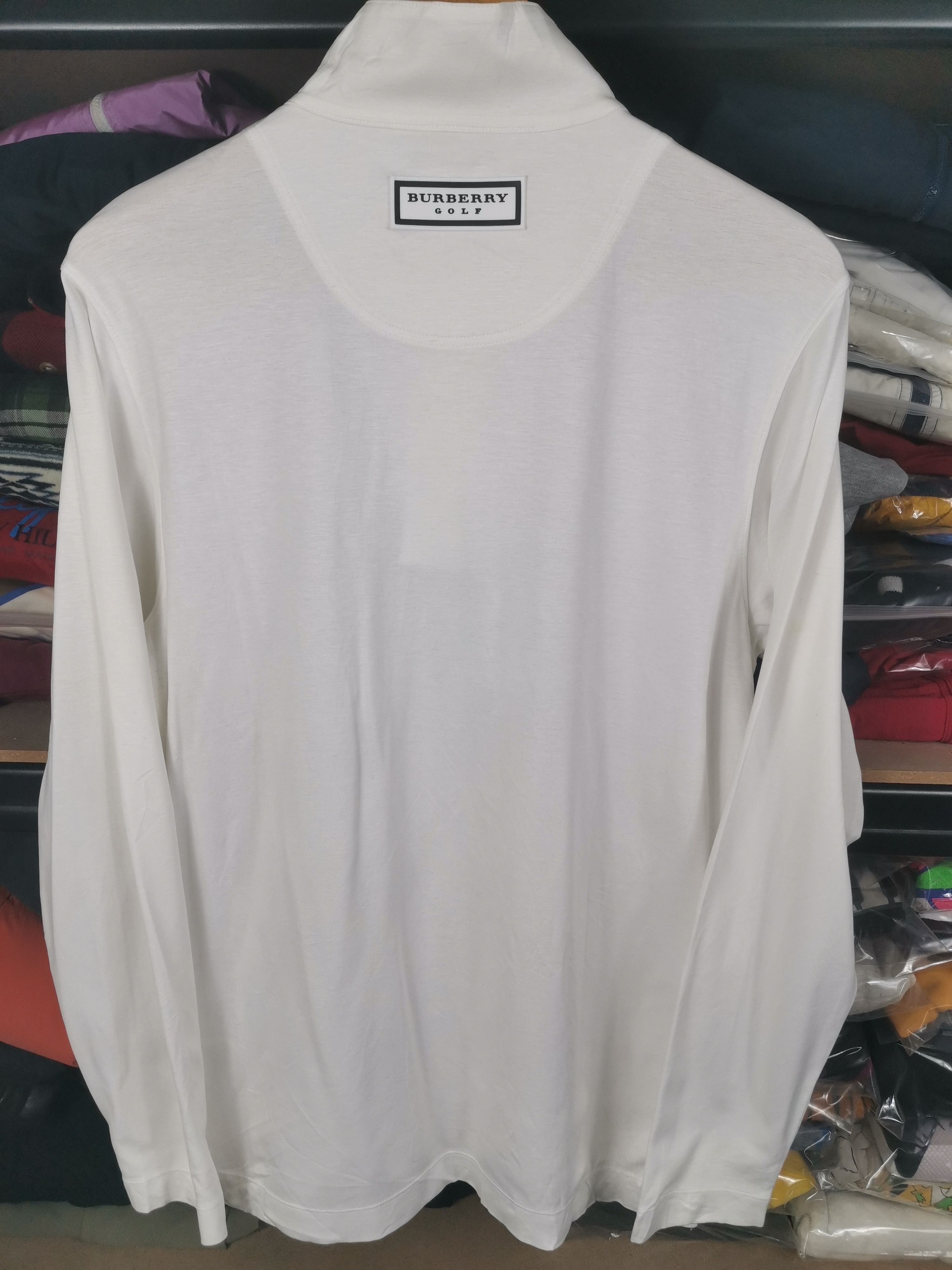 Burberry Vintage Luxury Burberry Golf Half Zipper Diamond Style Size US M / EU 48-50 / 2 - 2 Thumbnail