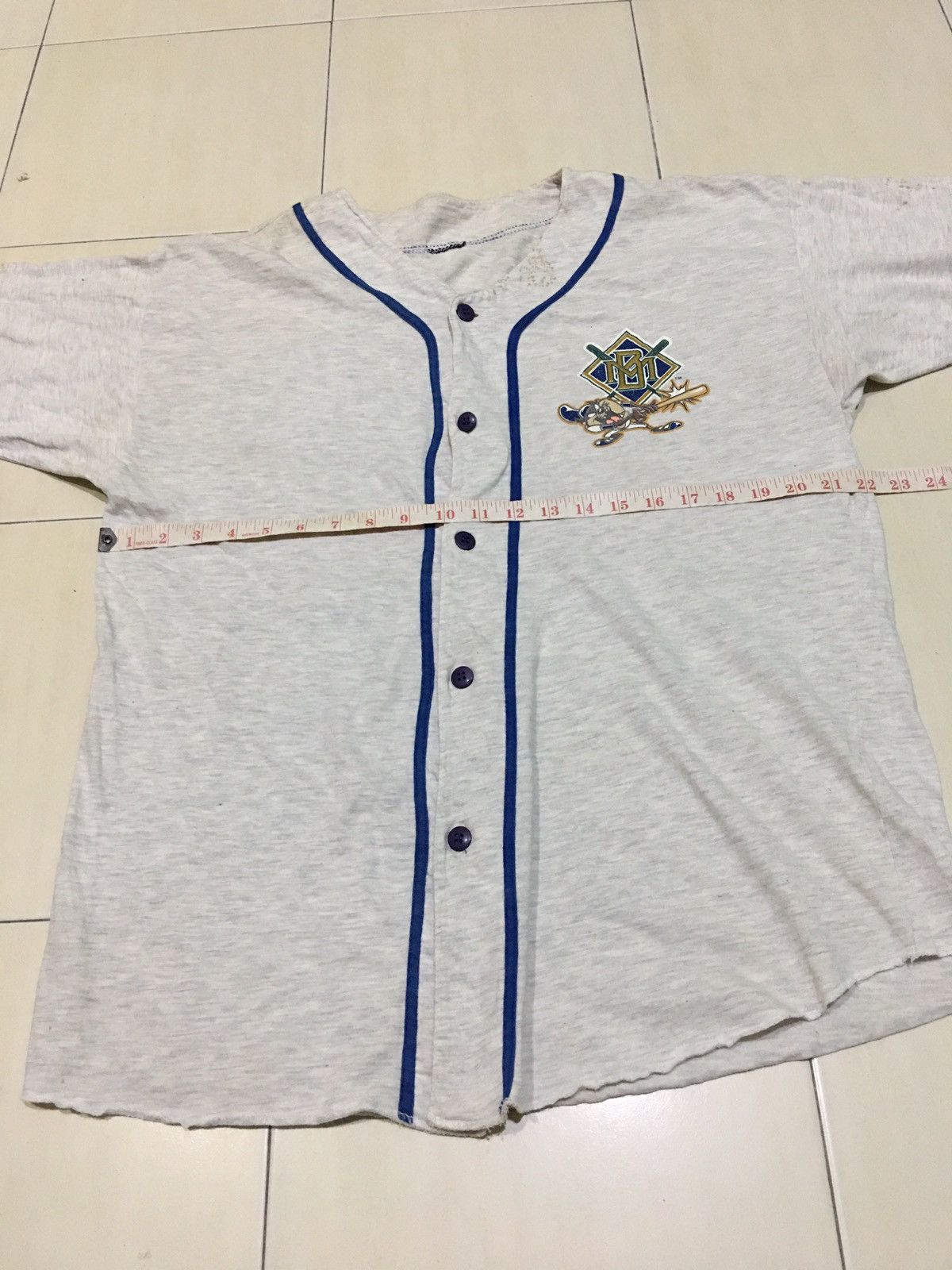 Cartoon Network 90s Vintage Taz Mania Milwaukee Brewers Baseball MLB Shirt Size US L / EU 52-54 / 3 - 11 Thumbnail