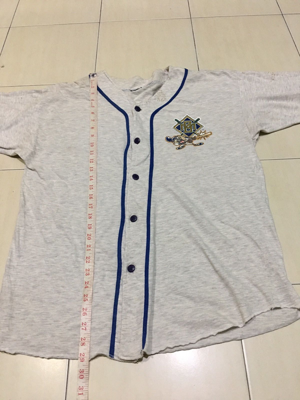 Cartoon Network 90s Vintage Taz Mania Milwaukee Brewers Baseball MLB Shirt Size US L / EU 52-54 / 3 - 12 Thumbnail