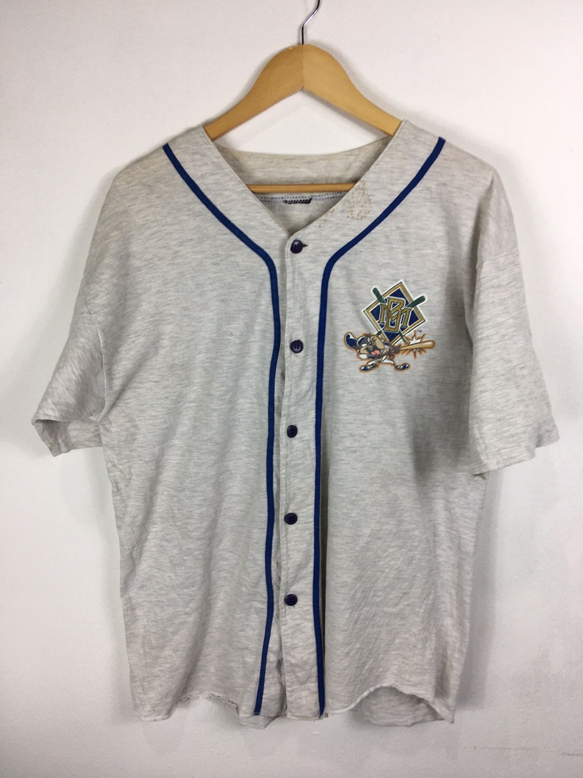 Cartoon Network 90s Vintage Taz Mania Milwaukee Brewers Baseball MLB Shirt Size US L / EU 52-54 / 3 - 2 Thumbnail
