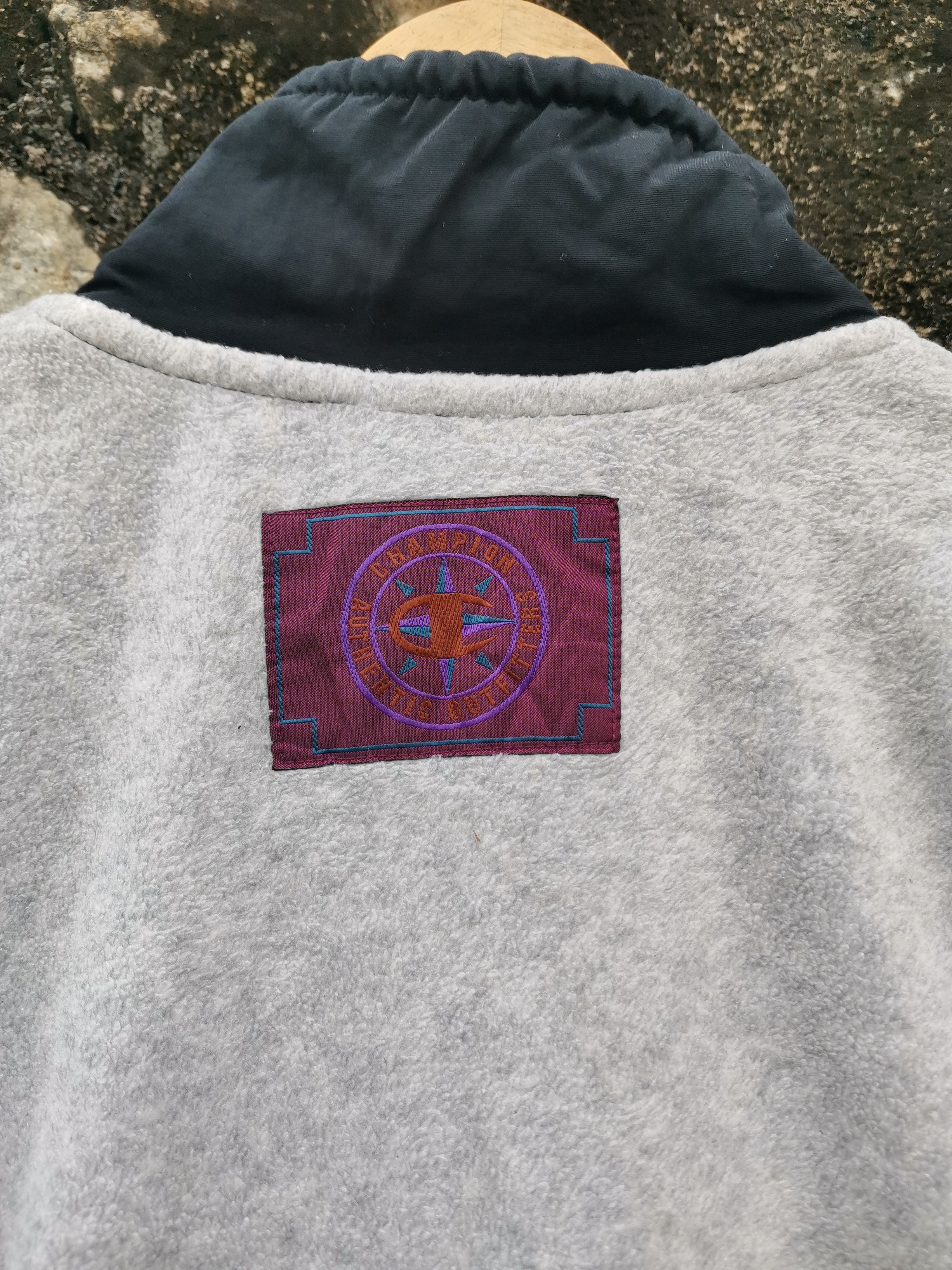 Champion Vintage Champion Fleece Half Zipper Sweater Size US XL / EU 56 / 4 - 4 Thumbnail