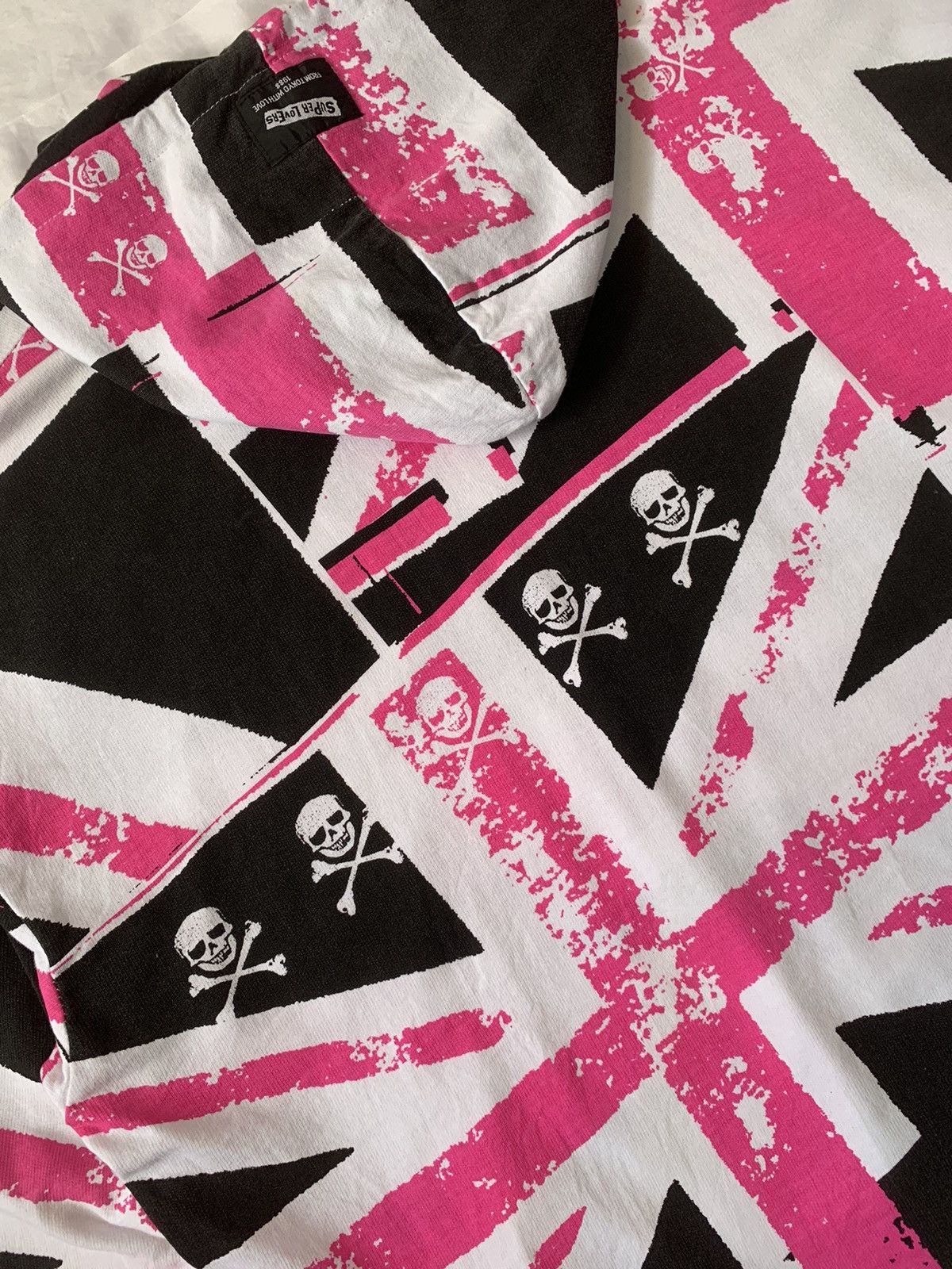 Japanese Brand × Vintage 💀 Super Lovers Union Jack Flag Oversized Sweatshirt Hoodie Size US L / EU 52-54 / 3 - 3 Thumbnail