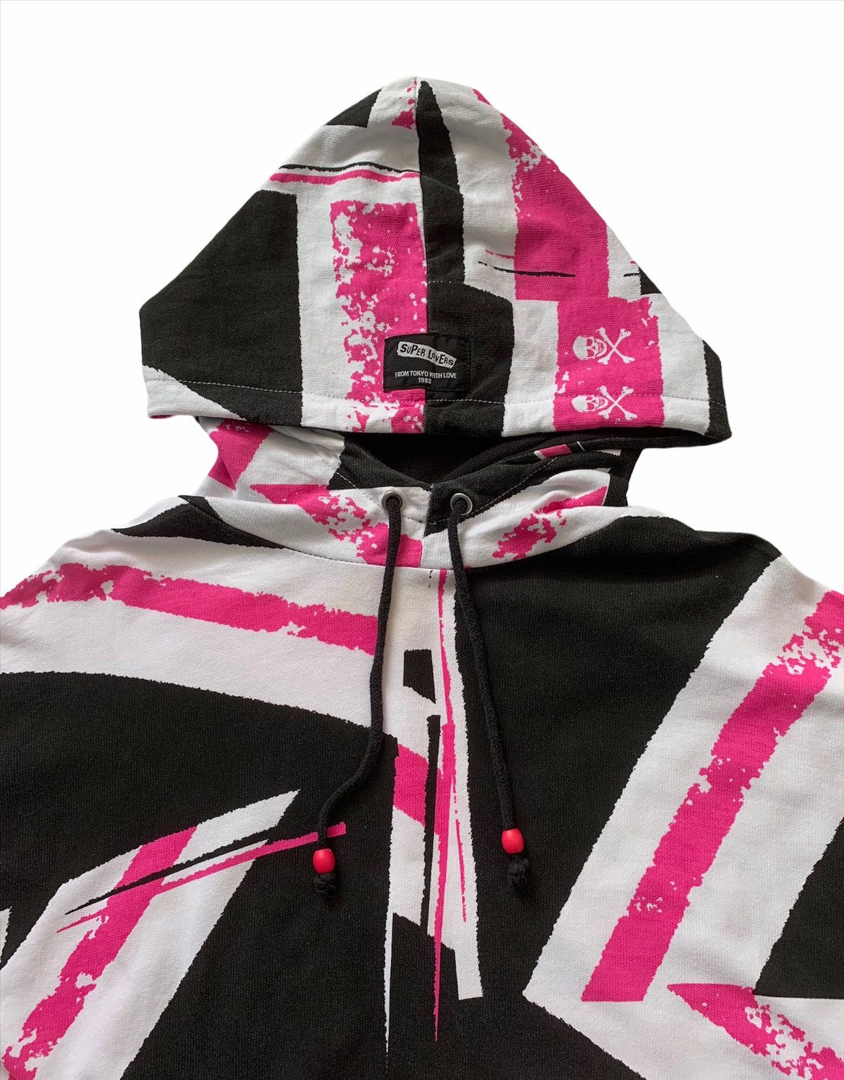 Japanese Brand × Vintage 💀 Super Lovers Union Jack Flag Oversized Sweatshirt Hoodie Size US L / EU 52-54 / 3 - 4 Thumbnail
