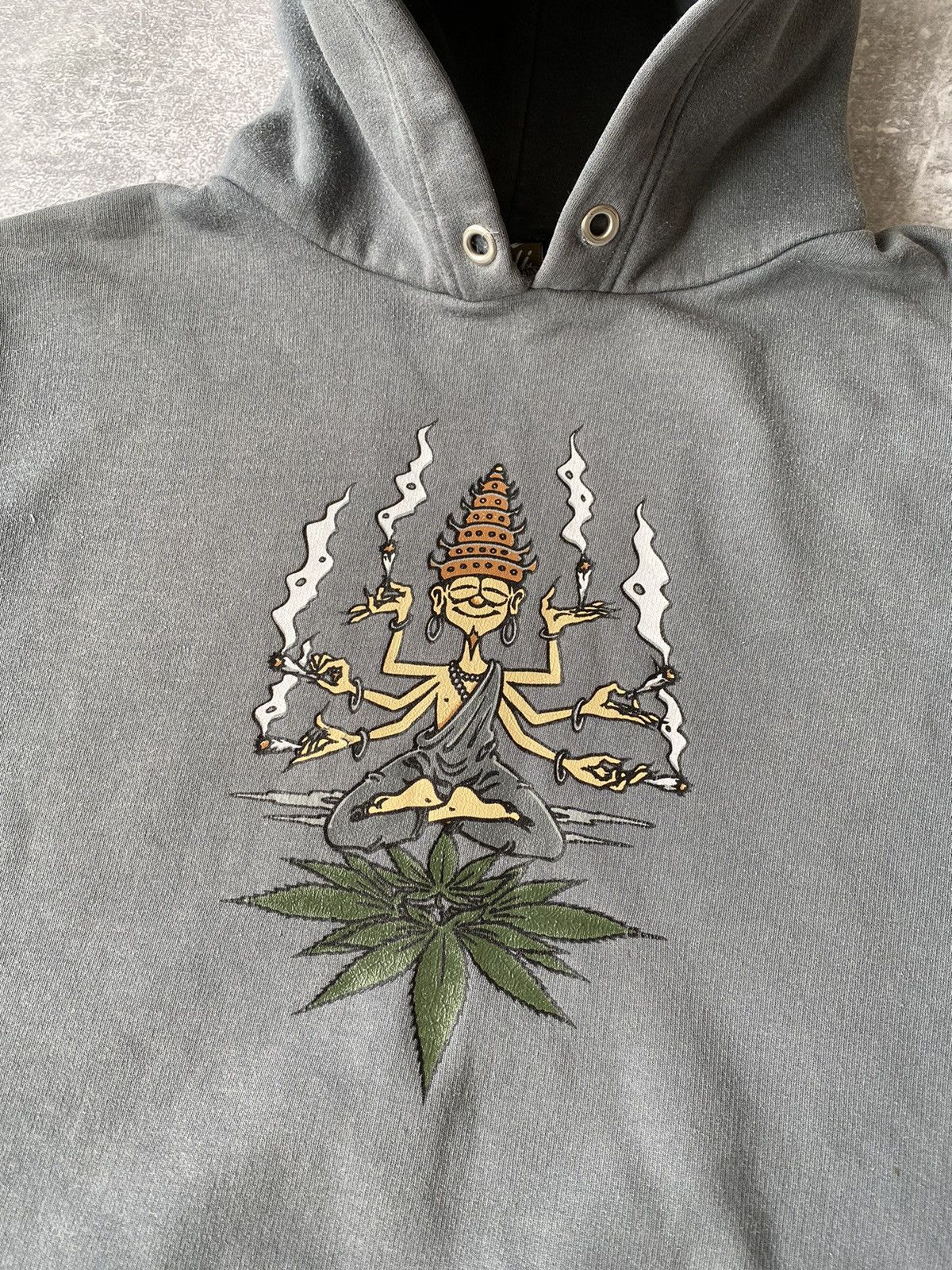 Hook-Ups × Vintage Vintage Marihuana Hashish Weed Hoodie Size US M / EU 48-50 / 2 - 2 Thumbnail