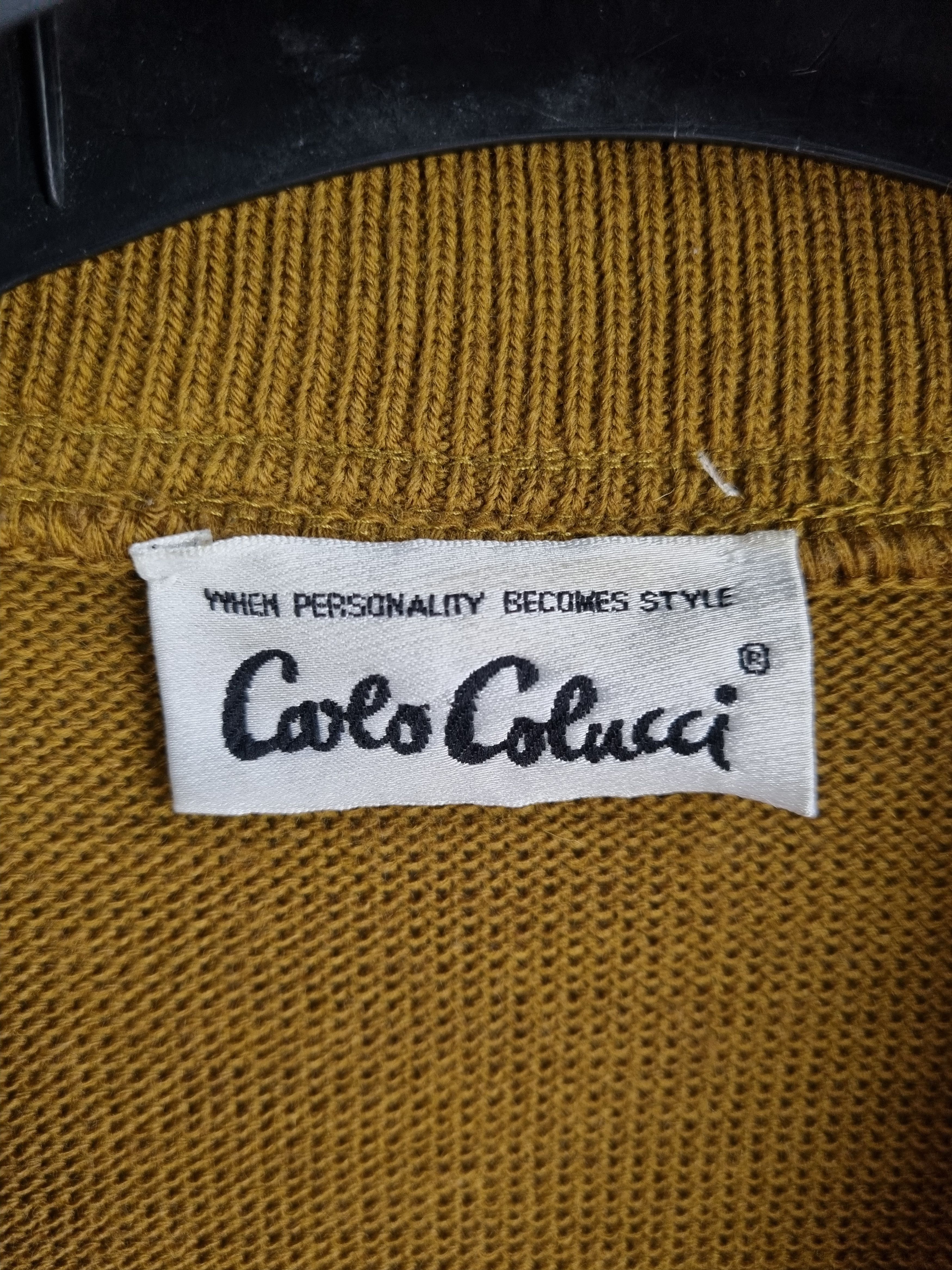 Carlo Colucci 80s Vintage Carlo Colucci Wool V Neck Sweater Size US L / EU 52-54 / 3 - 11 Thumbnail