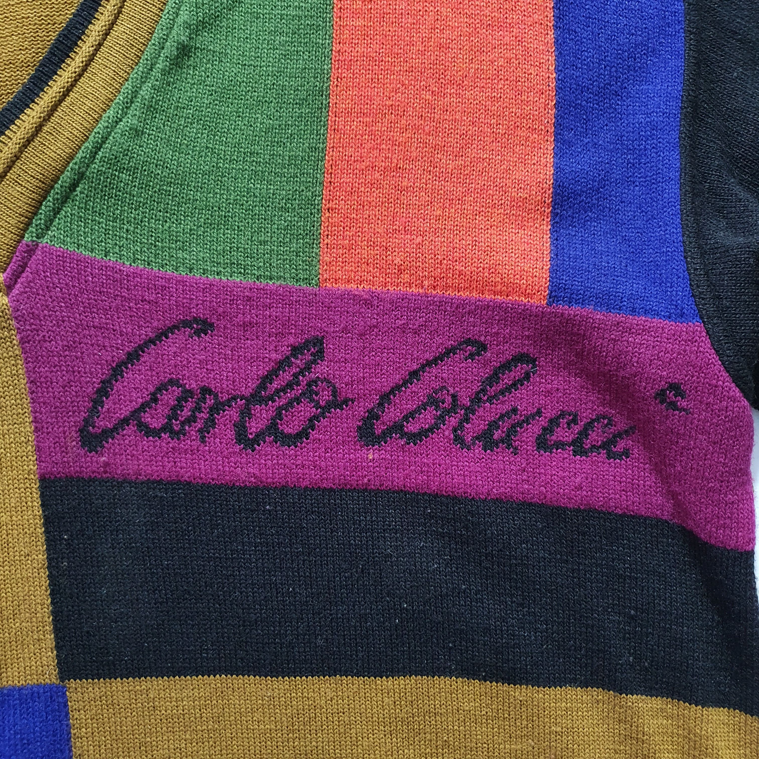 Carlo Colucci 80s Vintage Carlo Colucci Wool V Neck Sweater Size US L / EU 52-54 / 3 - 8 Thumbnail
