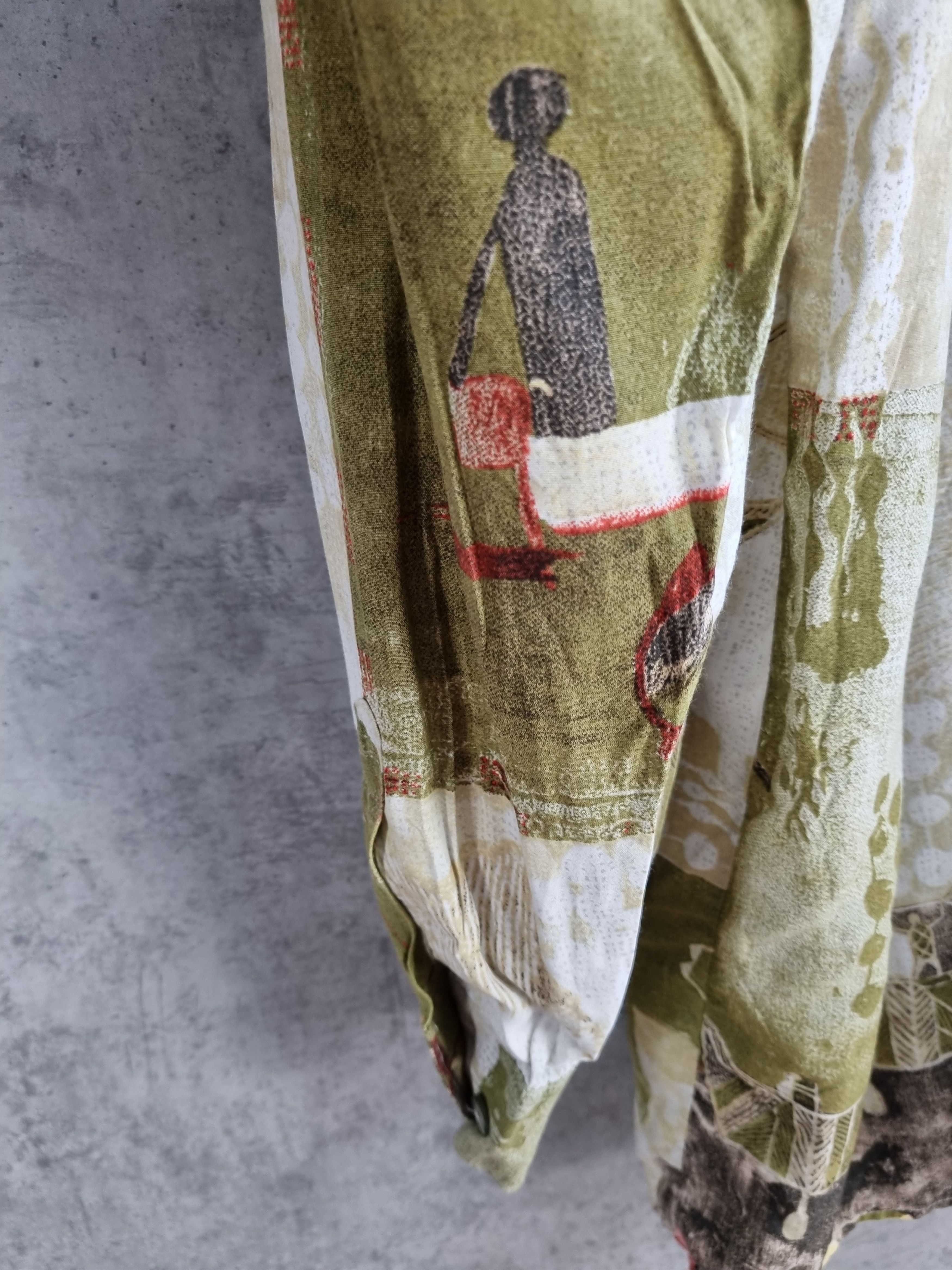 Vintage Rare Hawaiian Shirt Abstract Print DRIES VAN NOTEN style Size US M / EU 48-50 / 2 - 13 Thumbnail