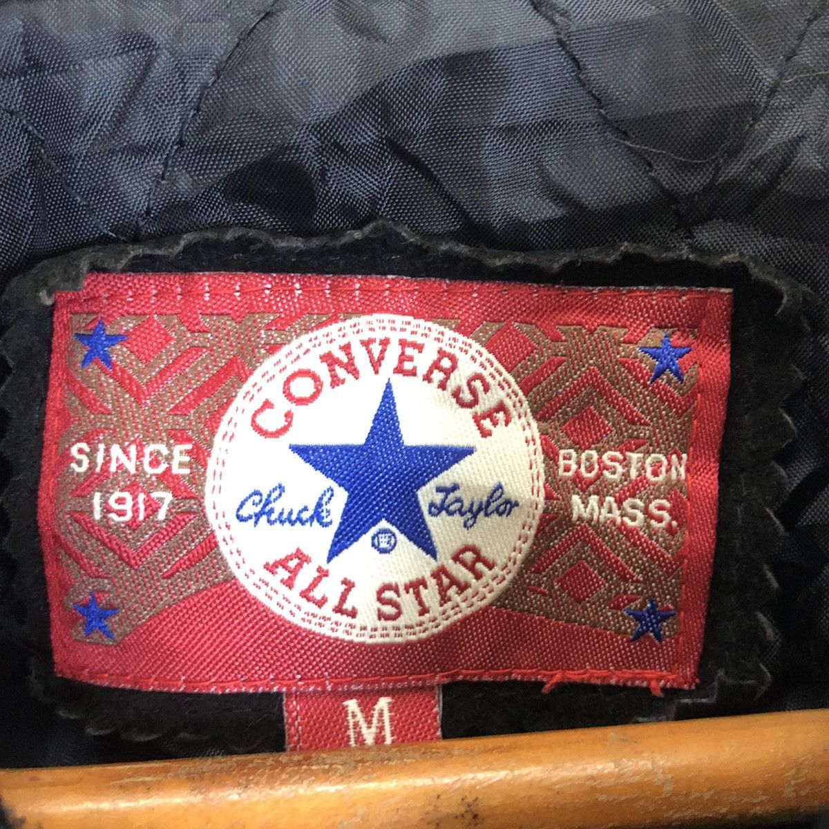 Converse CONVERSE CHUCK TAYLOR VARSITY LEATHER(Pig Skin) JACKET Size US L / EU 52-54 / 3 - 7 Thumbnail