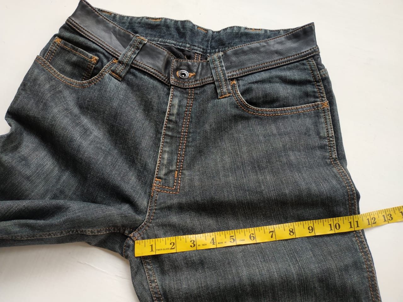 Ermenegildo Zegna Ermenegildo Zegna Leather Waist Jeans Size US 30 / EU 46 - 4 Thumbnail