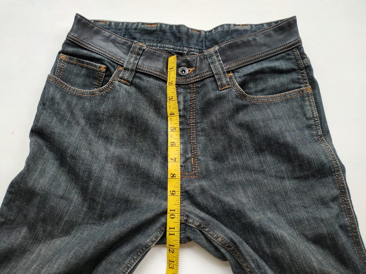 Ermenegildo Zegna Ermenegildo Zegna Leather Waist Jeans Size US 30 / EU 46 - 7 Thumbnail