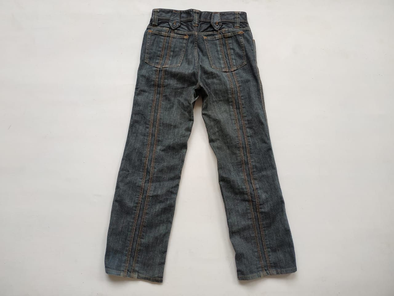 Ermenegildo Zegna Leather Waist Jeans