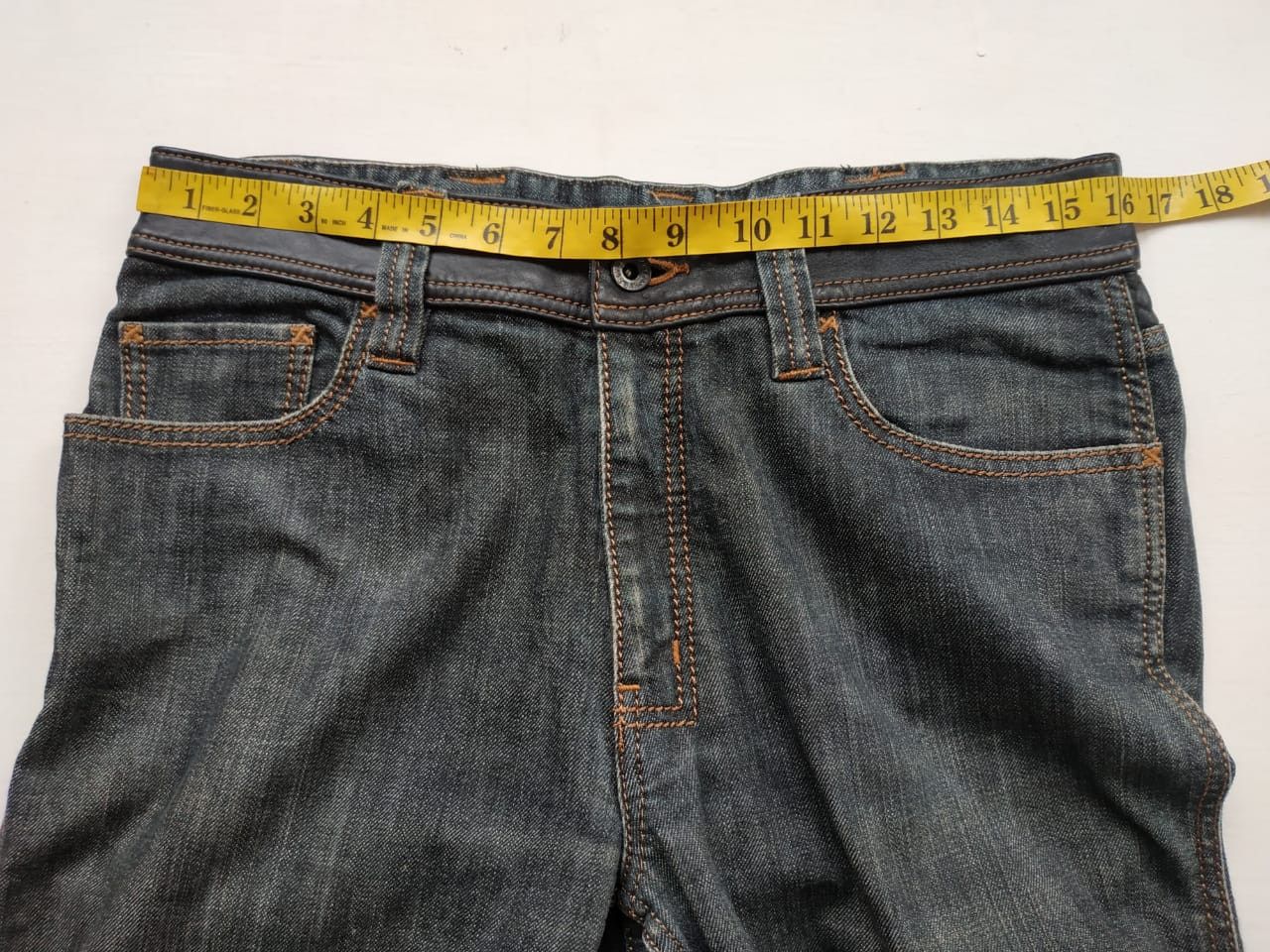 Ermenegildo Zegna Ermenegildo Zegna Leather Waist Jeans Size US 30 / EU 46 - 10 Thumbnail