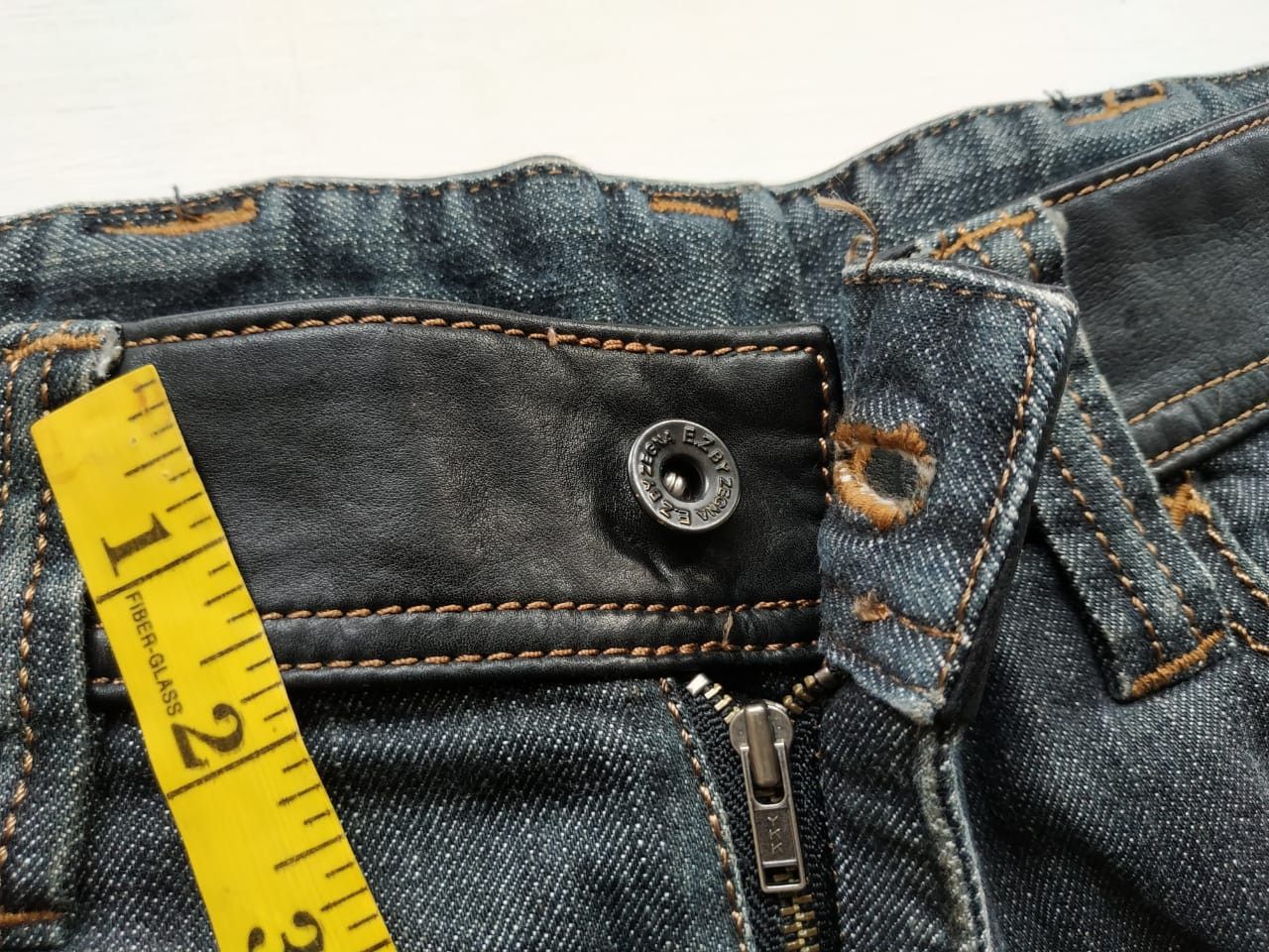 Ermenegildo Zegna Ermenegildo Zegna Leather Waist Jeans Size US 30 / EU 46 - 11 Thumbnail