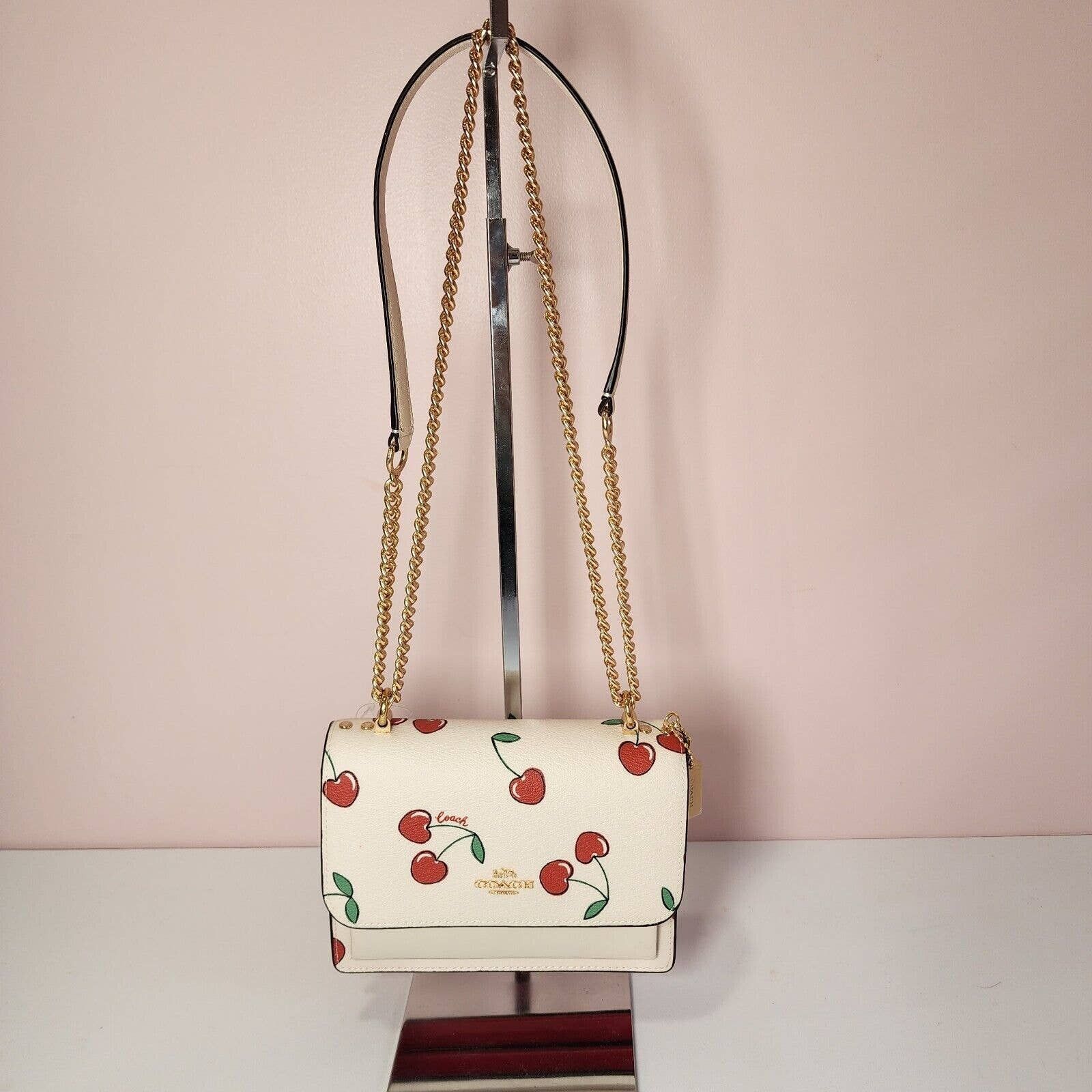 NWT Coach Mini Rowan File Bag In Signature Canvas With Floral Cluster Print