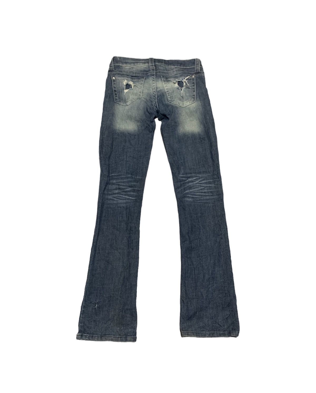 If Six Was Nine Vintage Japanese Brand SPJ Flare Bootcut Jeans Size 28" / US 6 / IT 42 - 2 Thumbnail
