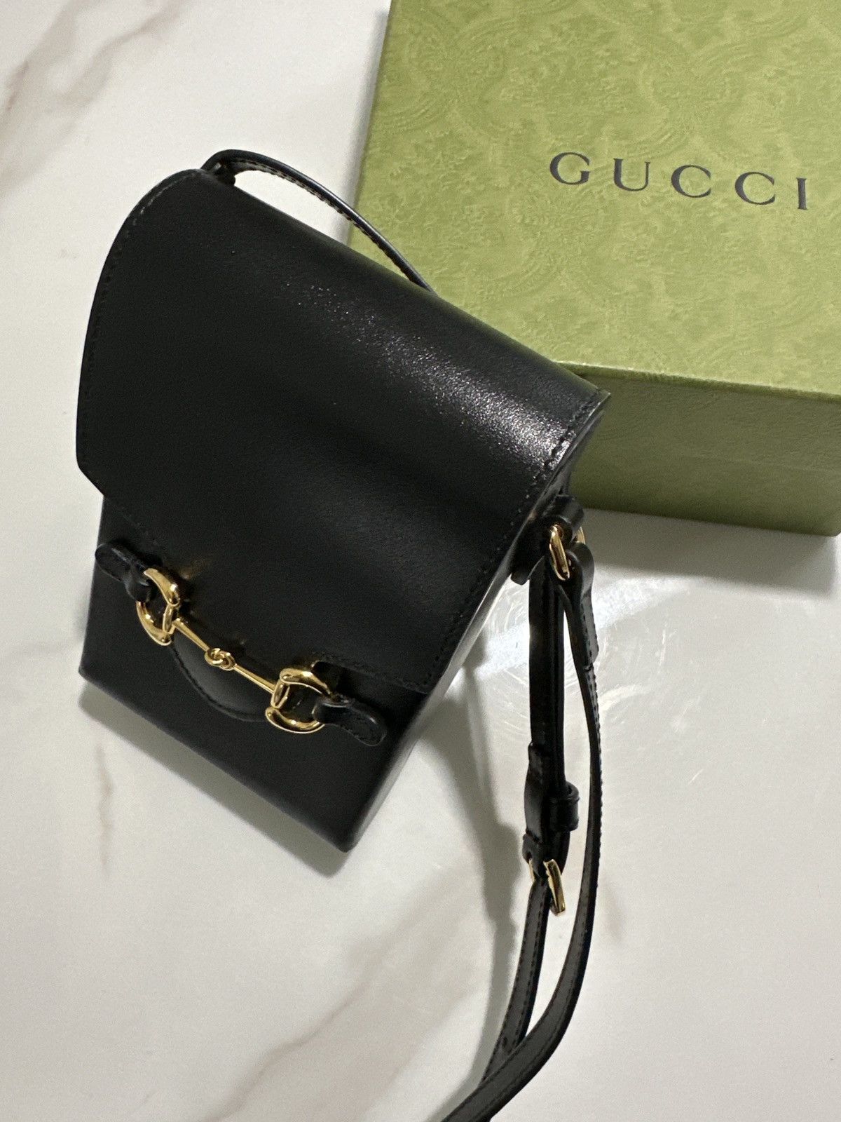Gucci Horsebit 1955 mini bag black