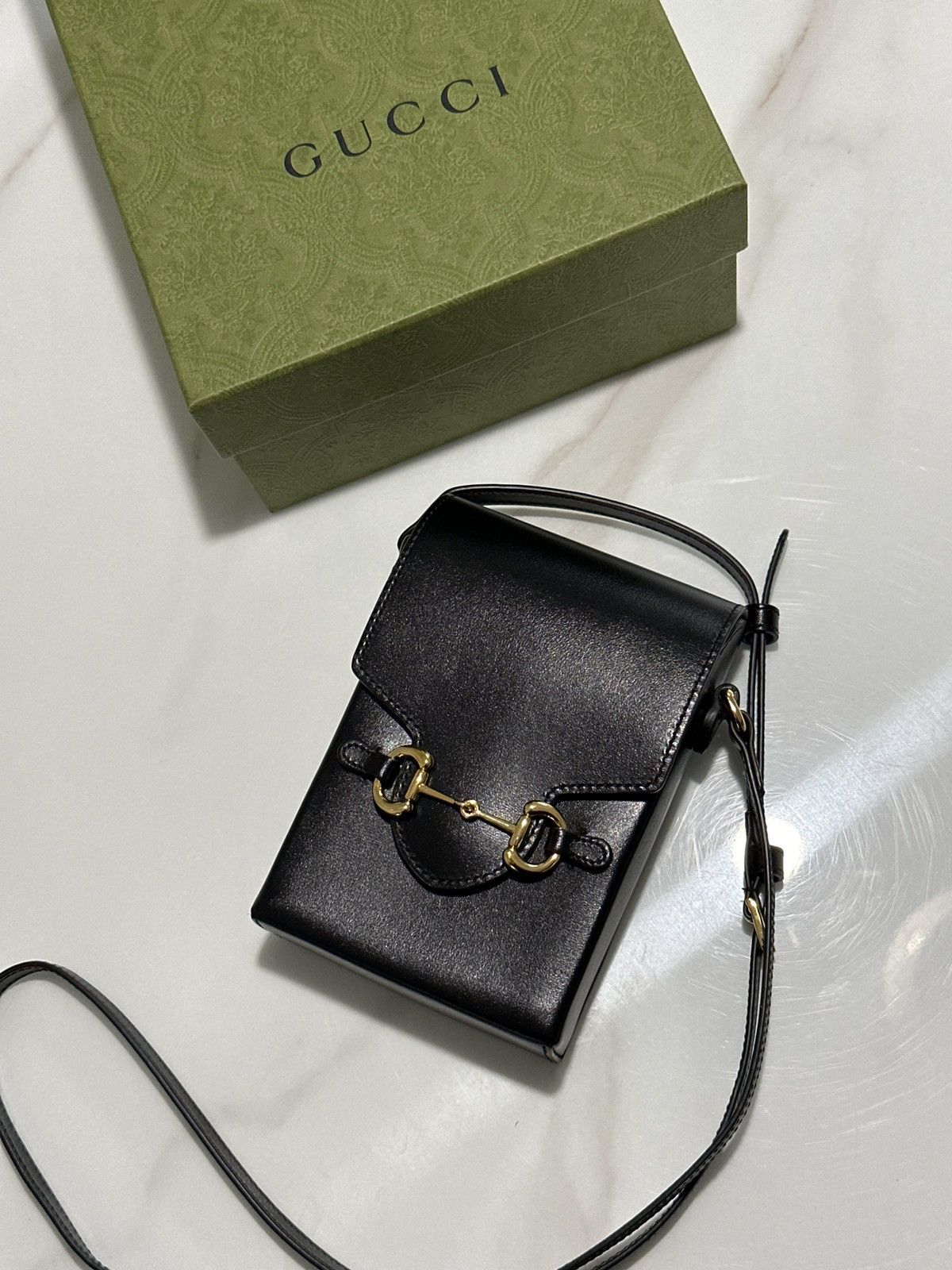 Gucci Gucci Horsebit 1955 mini bag black Size ONE SIZE - 13 Thumbnail