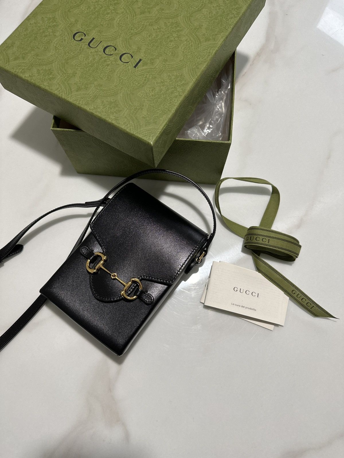 Gucci Gucci Horsebit 1955 mini bag black Size ONE SIZE - 3 Thumbnail