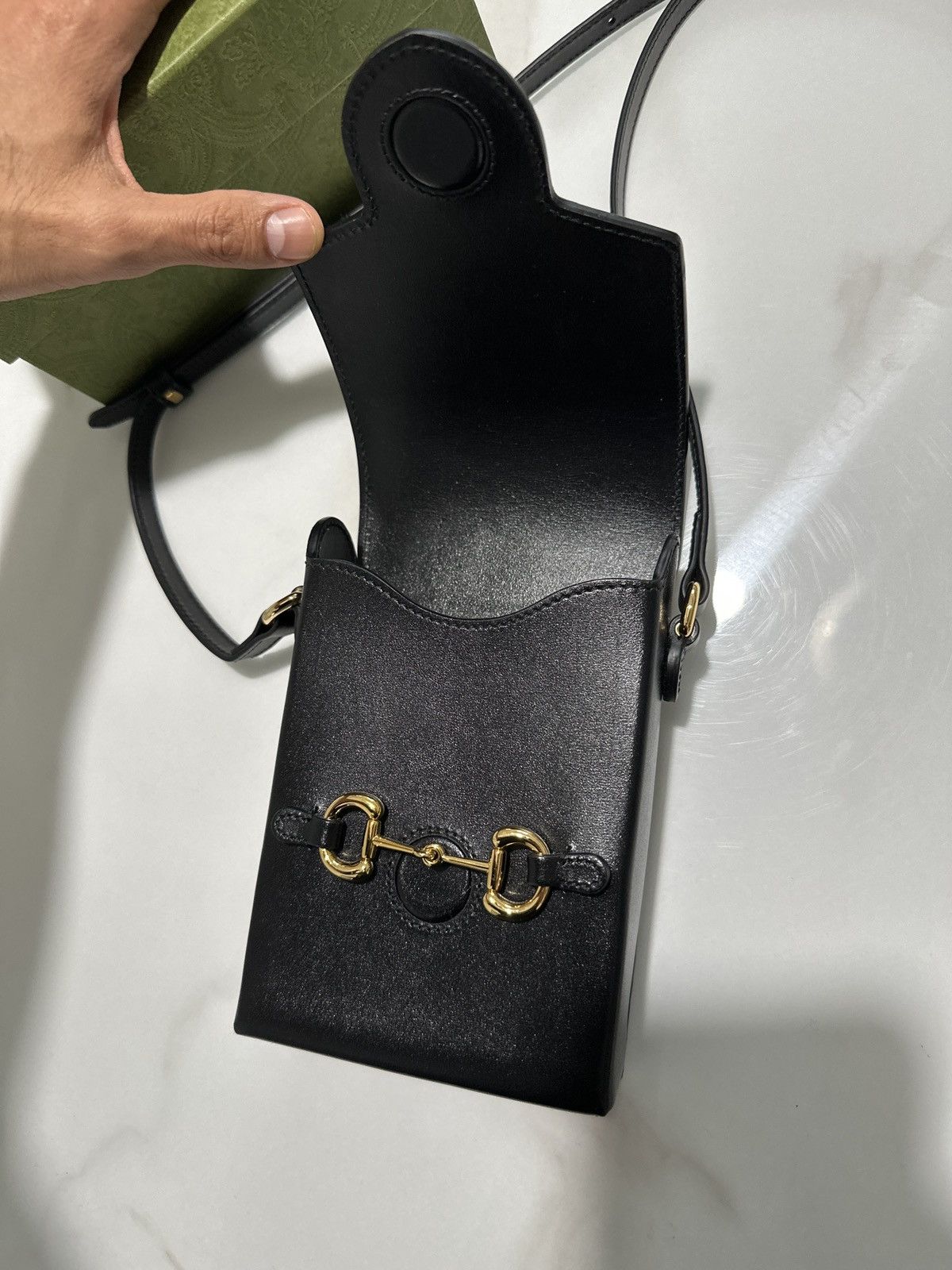 Gucci Gucci Horsebit 1955 mini bag black Size ONE SIZE - 8 Thumbnail