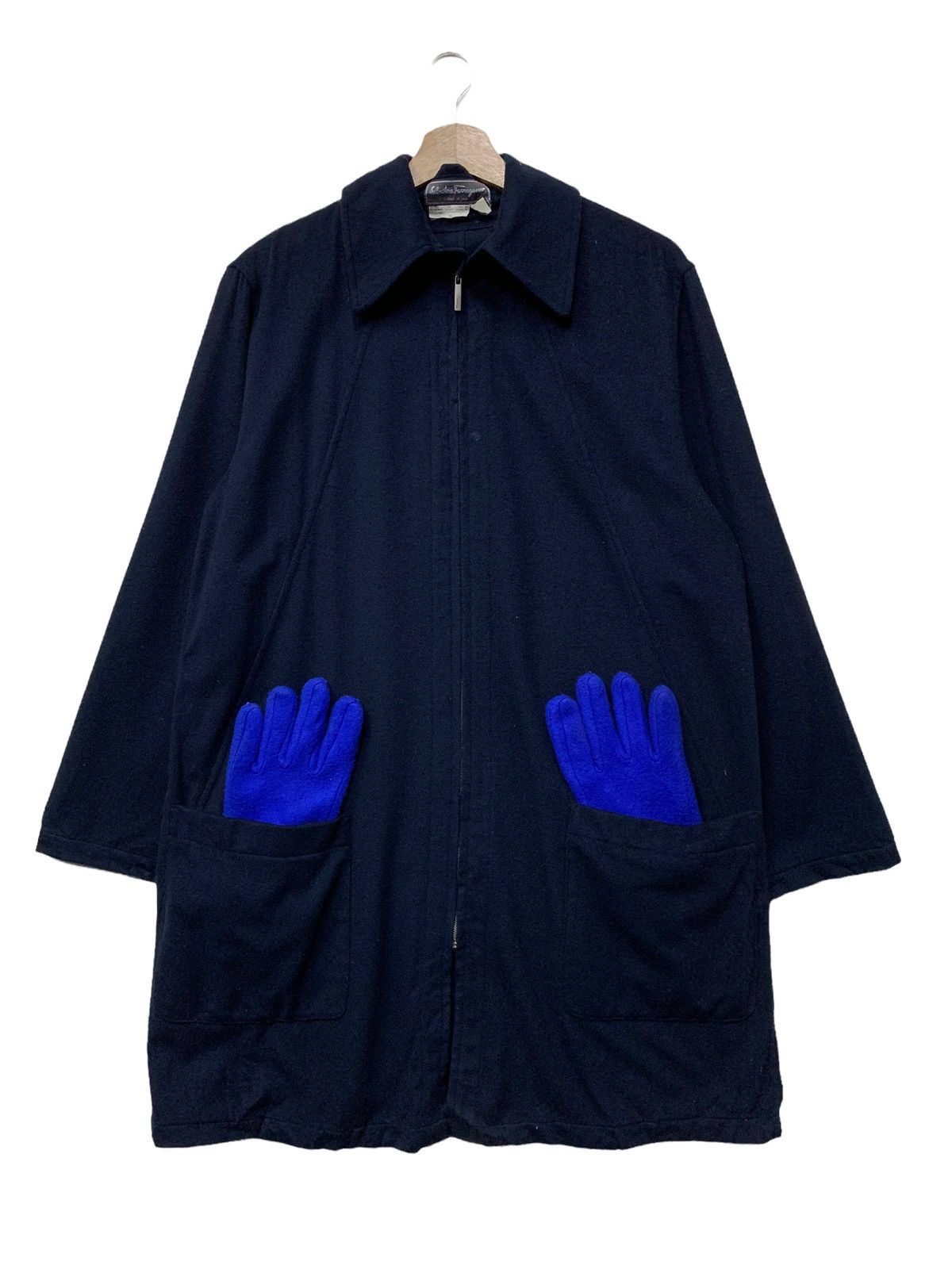 Salvatore Ferragamo 🔥VTG S.FERRAGAMO WOOL LAINE JACKETS Size US M / EU 48-50 / 2 - 1 Thumbnail