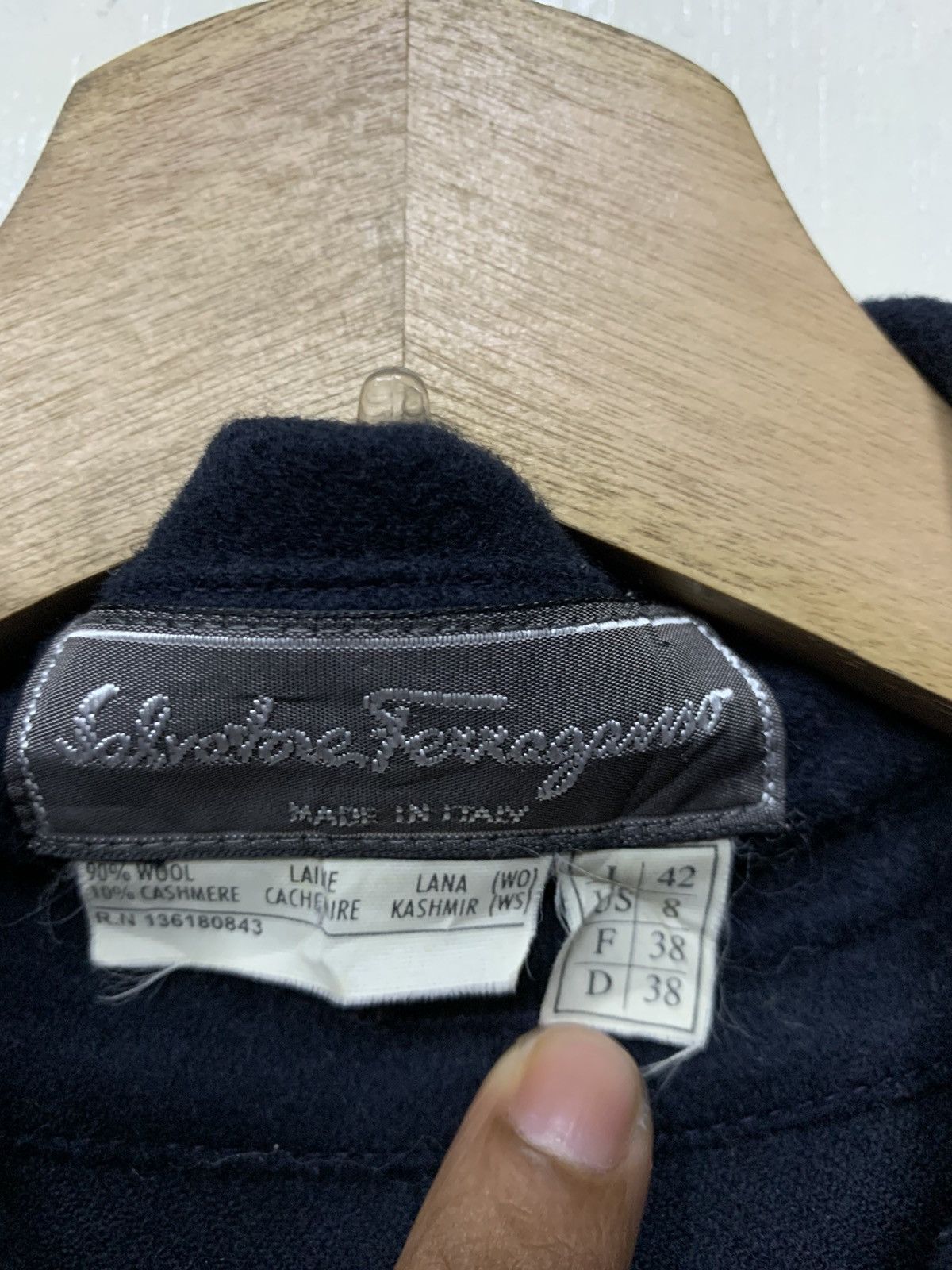 Salvatore Ferragamo 🔥VTG S.FERRAGAMO WOOL LAINE JACKETS Size US M / EU 48-50 / 2 - 8 Thumbnail