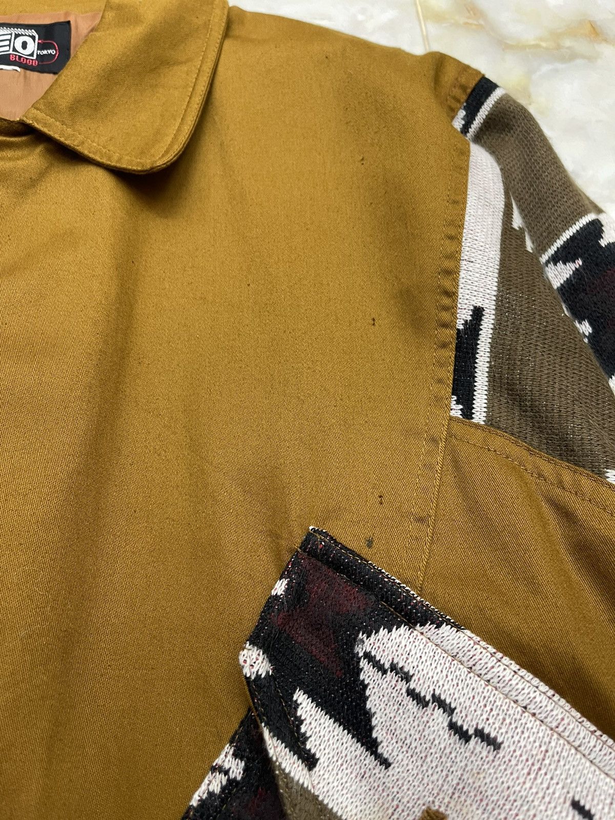 Japanese Brand Vintage Neo Blood Tokyo Navajo Hybrid Bomber Jacket Size US L / EU 52-54 / 3 - 14 Thumbnail