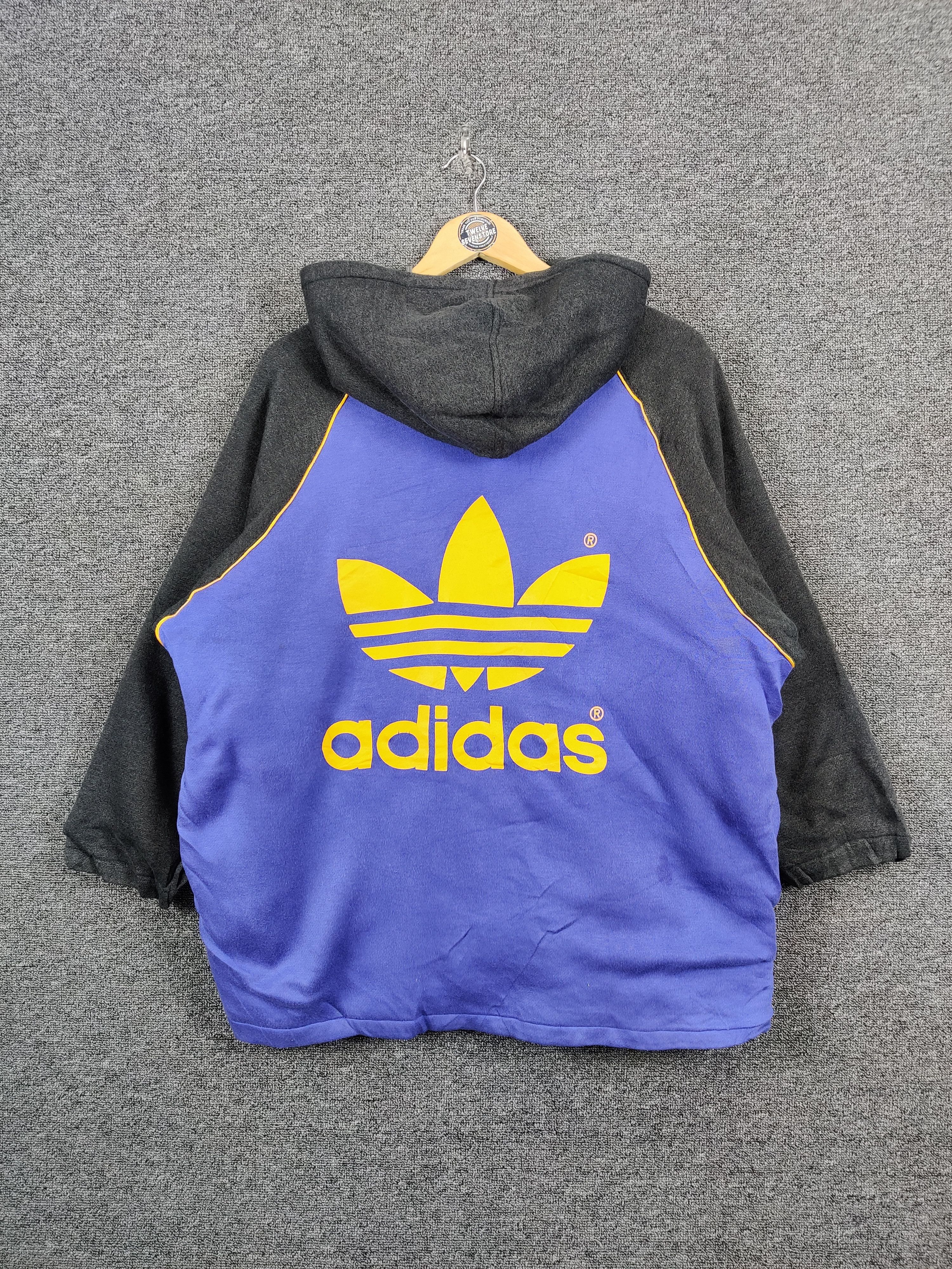 Adidas Vintage 90s Adidas Trefoil Sherpa Big Logo Jacket Size US XXL / EU 58 / 5 - 1 Thumbnail