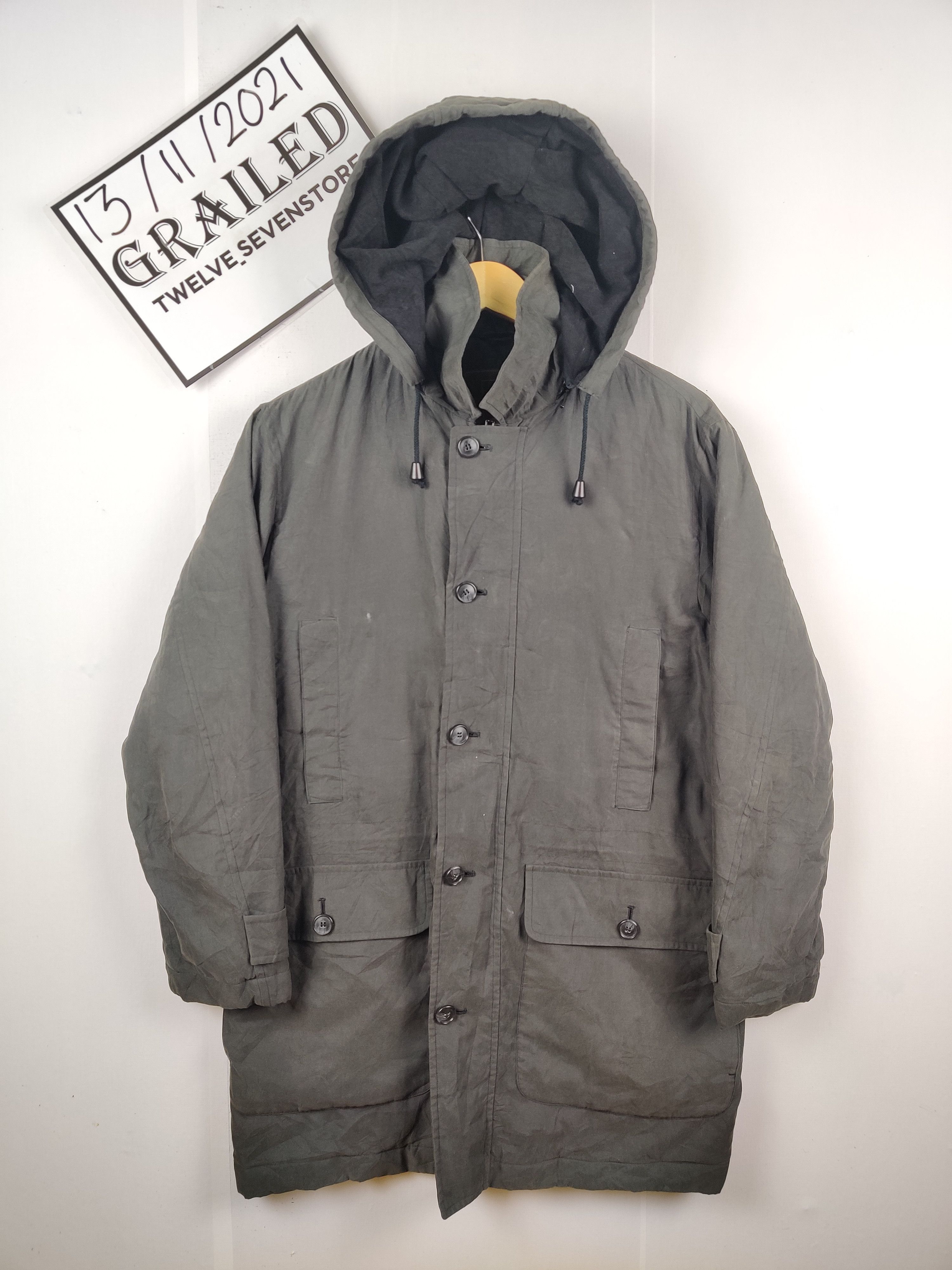 Japanese Brand Vintage Japanese Brand Radici Black Parkas Jacket Size US S / EU 44-46 / 1 - 1 Thumbnail