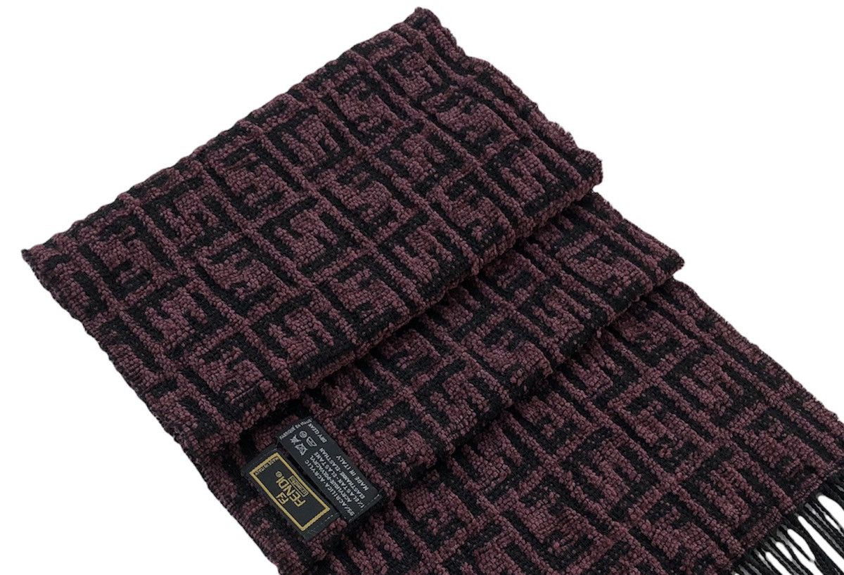 Fendi Vintage Authentic Fendi Cravatte Monogram Scarves Muffler Size ONE SIZE - 2 Thumbnail