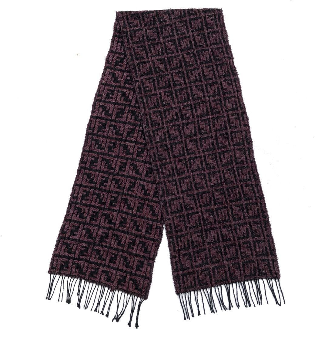 Fendi Vintage Authentic Fendi Cravatte Monogram Scarves Muffler Size ONE SIZE - 4 Thumbnail