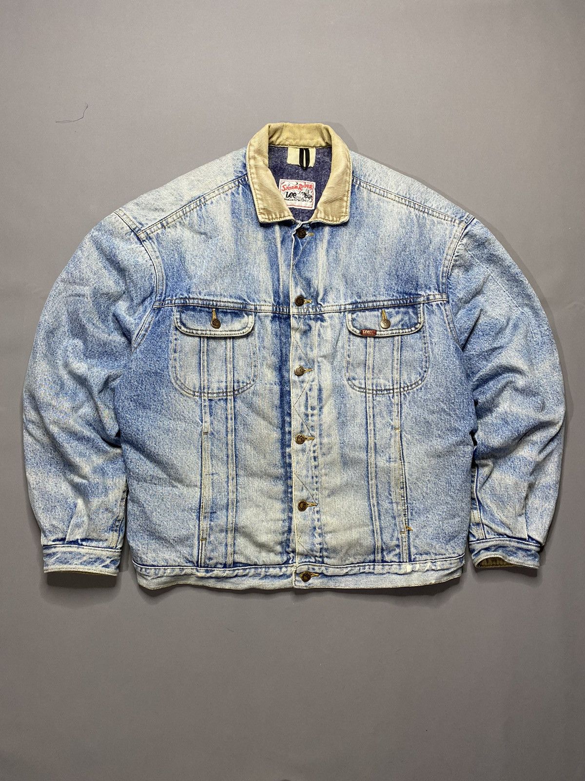Vintage Vintage Lee Storm Rider Blanket Lined Boxy Denim Jacket Grailed