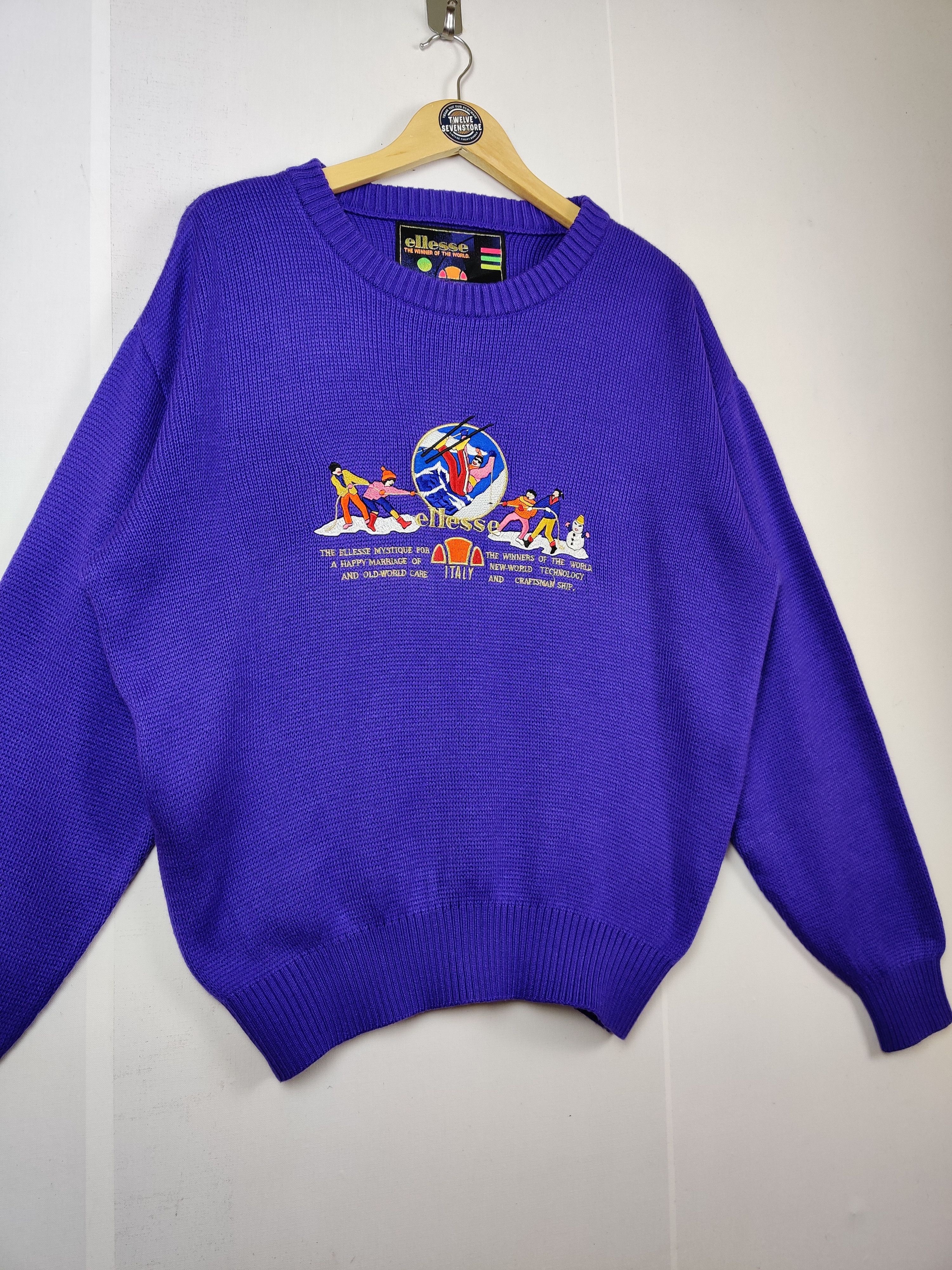Ellesse Vintage Ellesse Embroidery Knit Sweater Size US M / EU 48-50 / 2 - 4 Thumbnail