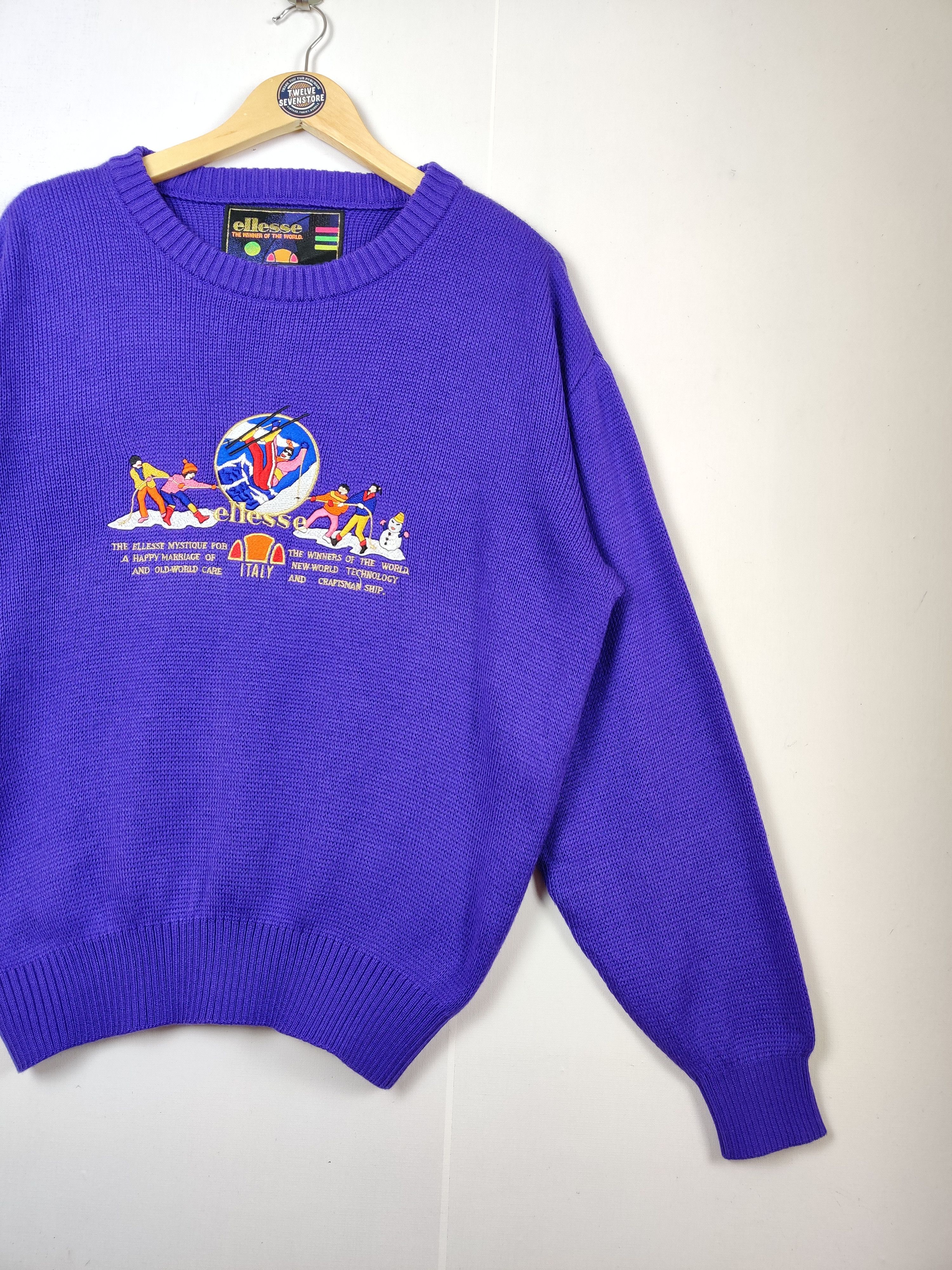 Ellesse Vintage Ellesse Embroidery Knit Sweater Size US M / EU 48-50 / 2 - 3 Thumbnail