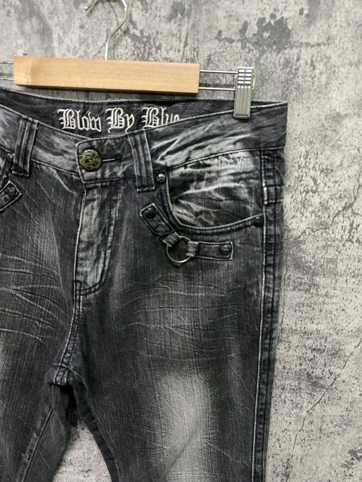 Designer × Japanese Brand Japanese Brand BLOW BY BLUE Splash Glitter Bondage Denim Size US 31 - 5 Thumbnail