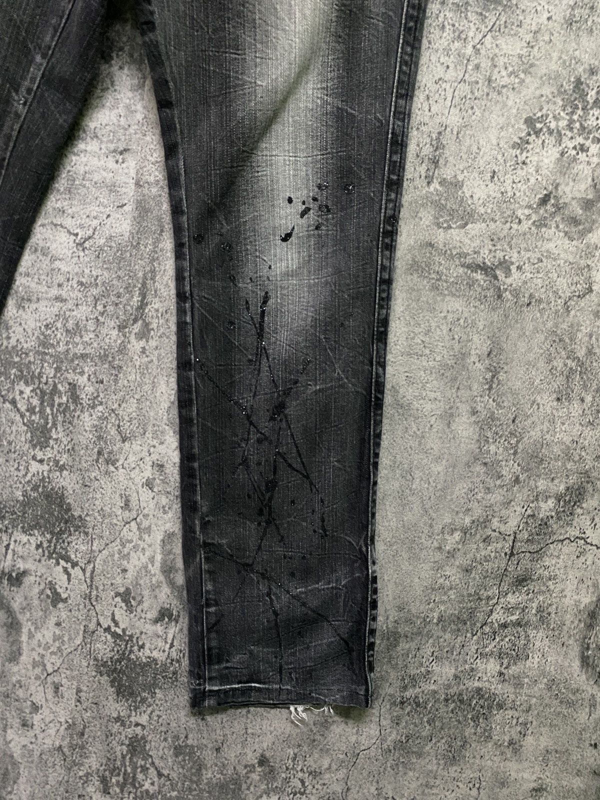 Designer × Japanese Brand Japanese Brand BLOW BY BLUE Splash Glitter Bondage Denim Size US 31 - 7 Thumbnail