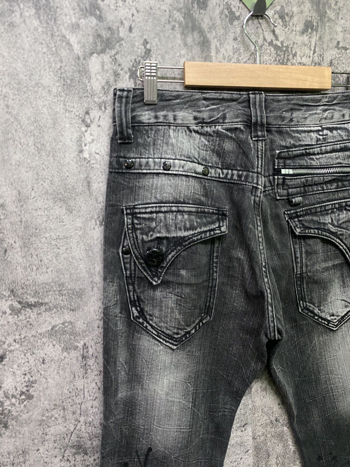 Designer × Japanese Brand Japanese Brand BLOW BY BLUE Splash Glitter Bondage Denim Size US 31 - 12 Thumbnail