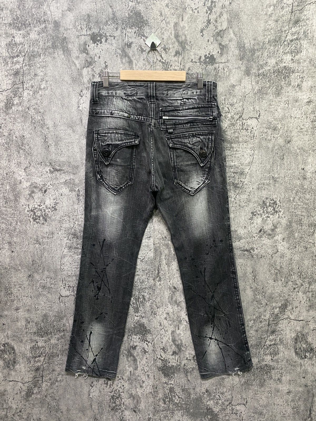 Designer × Japanese Brand Japanese Brand BLOW BY BLUE Splash Glitter Bondage Denim Size US 31 - 2 Thumbnail