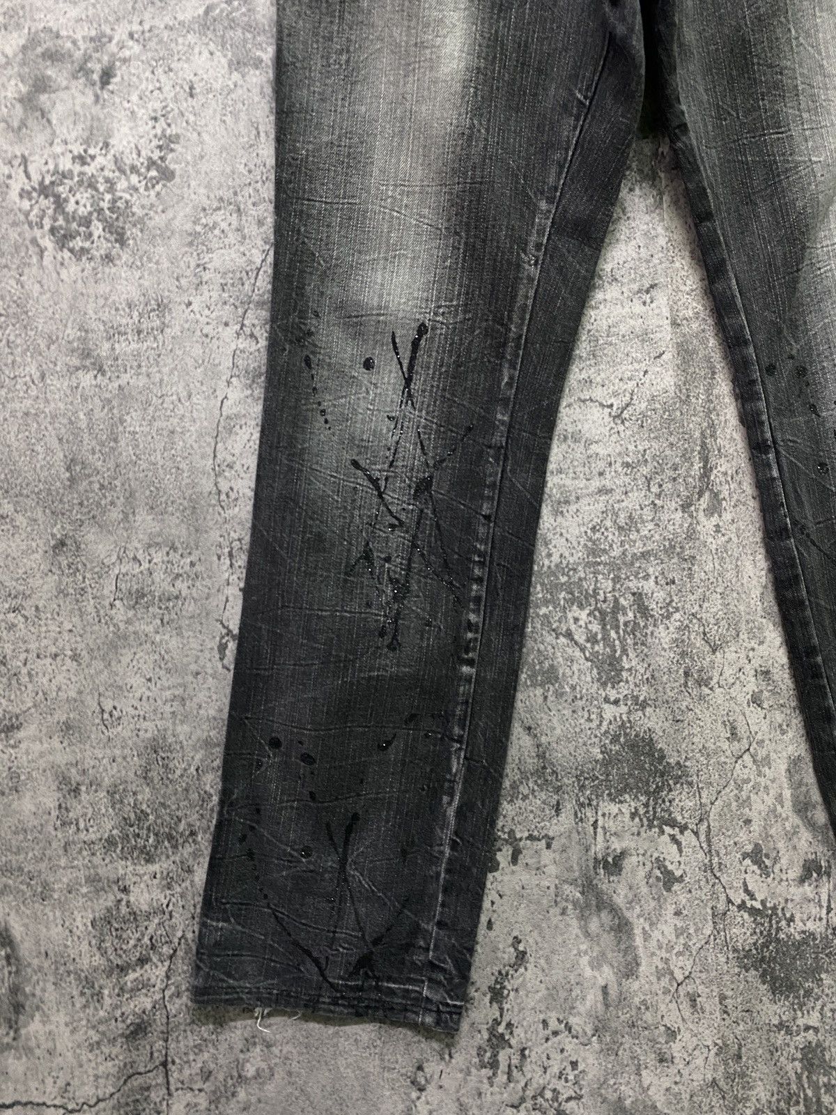 Designer × Japanese Brand Japanese Brand BLOW BY BLUE Splash Glitter Bondage Denim Size US 31 - 6 Thumbnail