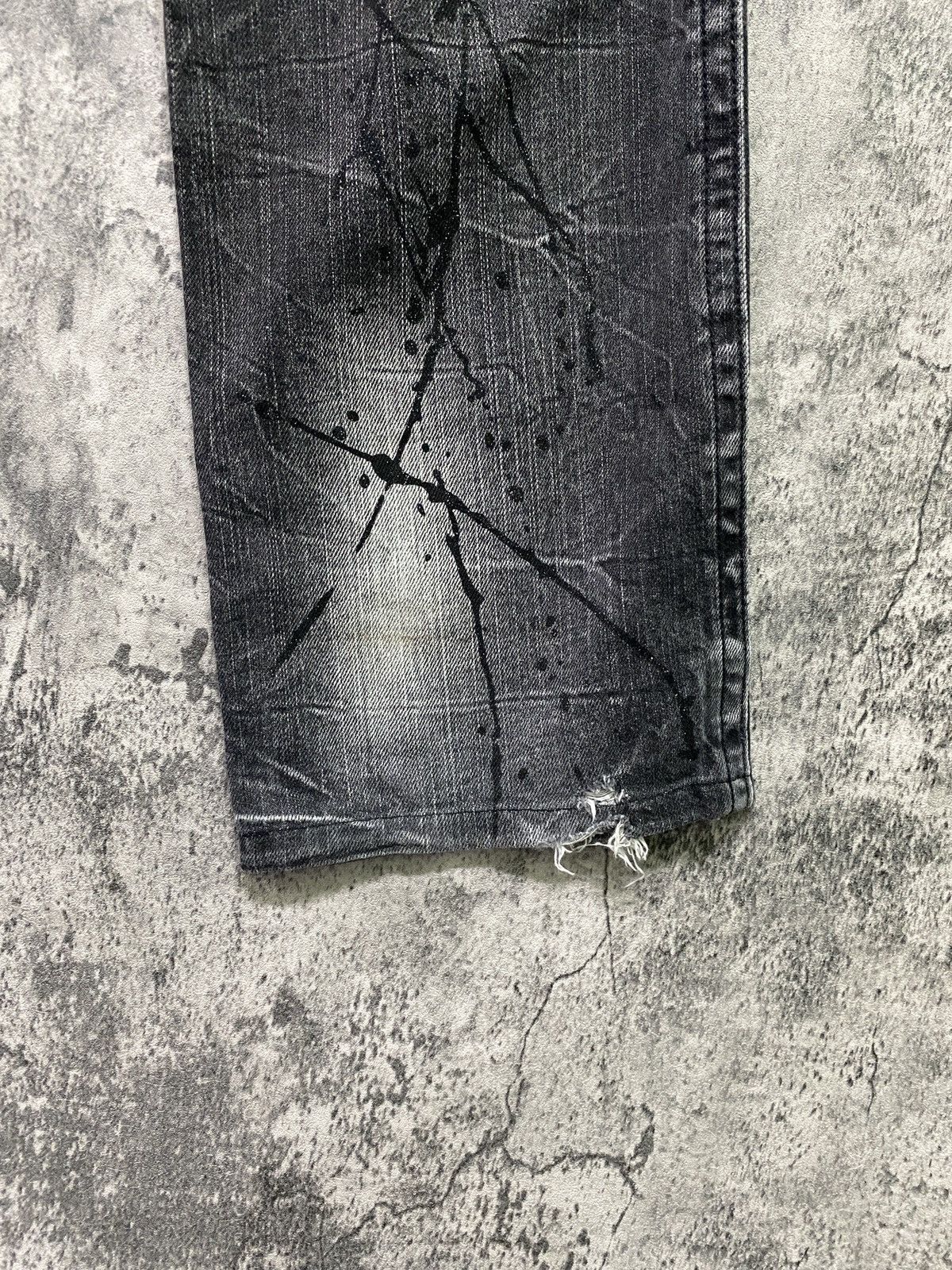 Designer × Japanese Brand Japanese Brand BLOW BY BLUE Splash Glitter Bondage Denim Size US 31 - 17 Thumbnail