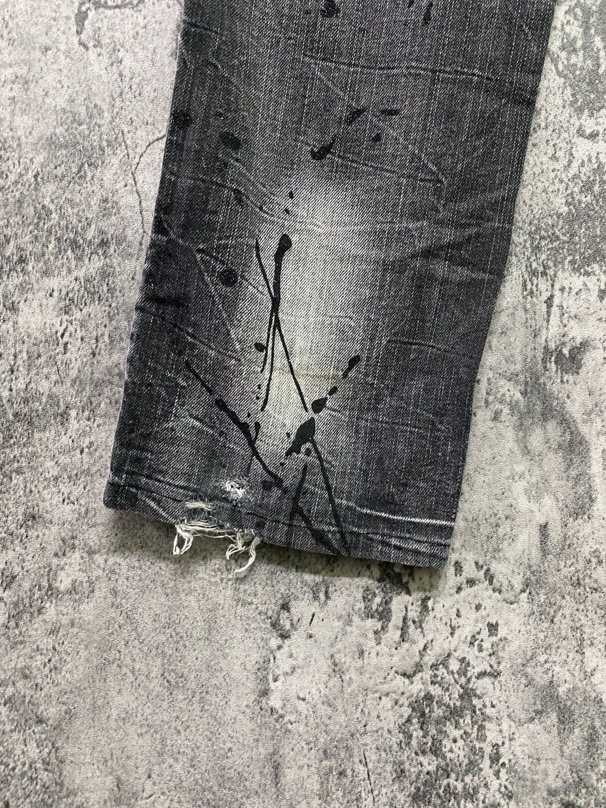 Designer × Japanese Brand Japanese Brand BLOW BY BLUE Splash Glitter Bondage Denim Size US 31 - 16 Thumbnail