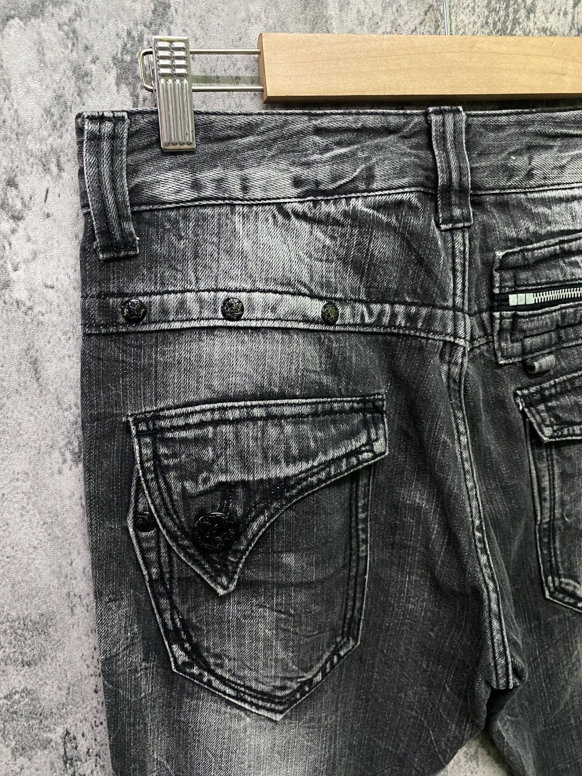 Designer × Japanese Brand Japanese Brand BLOW BY BLUE Splash Glitter Bondage Denim Size US 31 - 19 Thumbnail